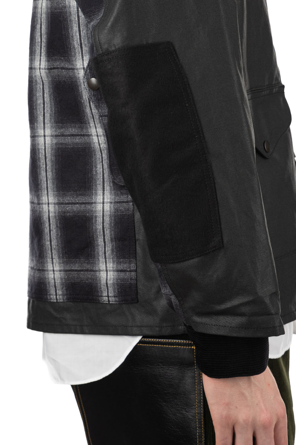 Junya Watanabe MAN - Cotton Oxford Flannel Jacket - Blacck x Grey