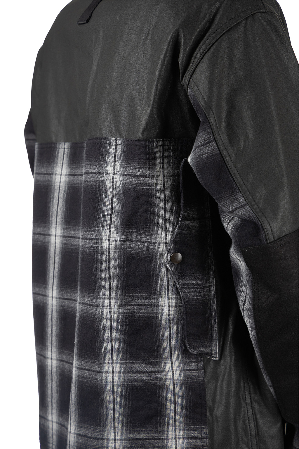 Junya Watanabe MAN - Cotton Oxford Flannel Jacket - Blacck x Grey