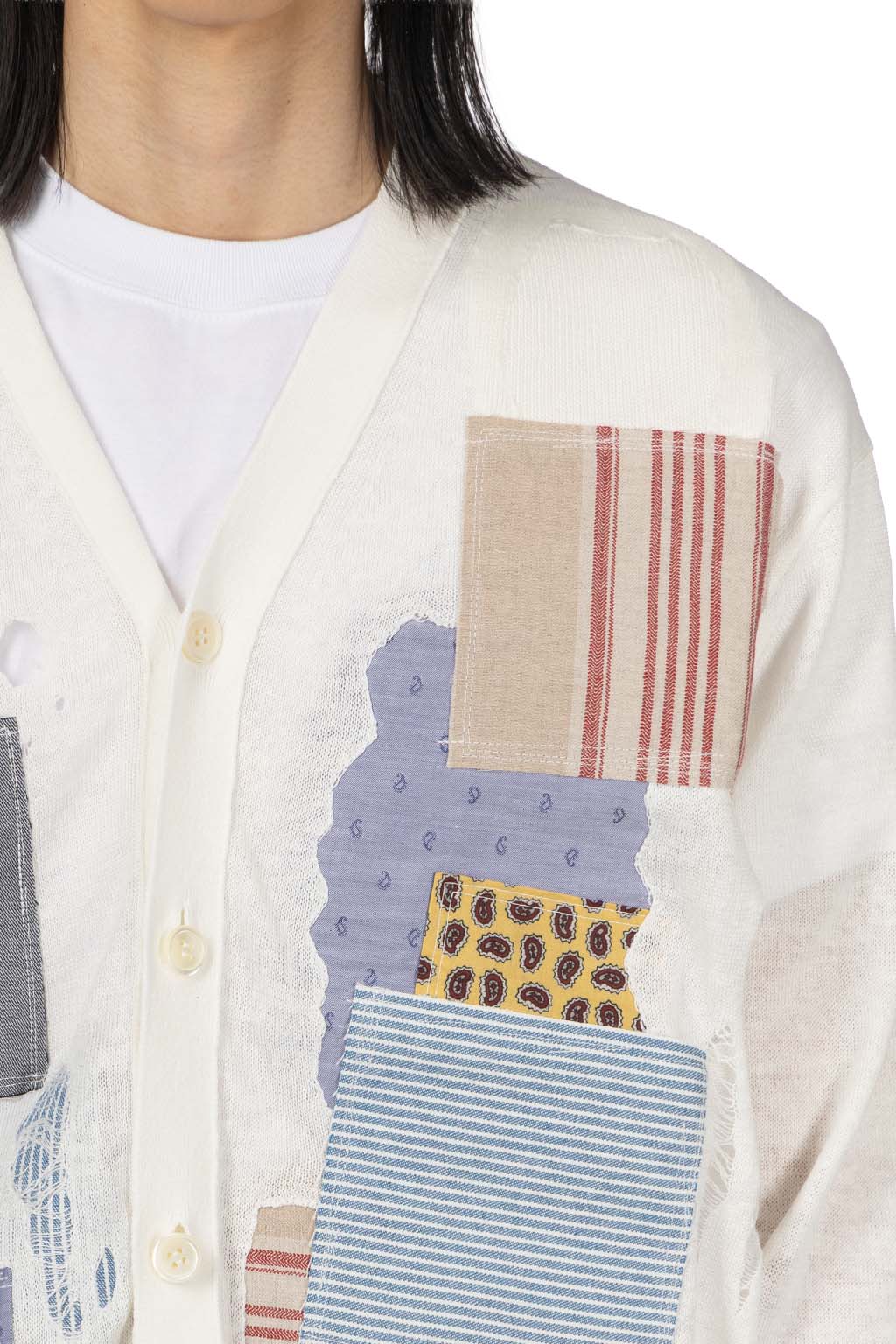 Junya Watanabe MAN - Junya Watanabe Patchwork Cardigan - Off White x Off White