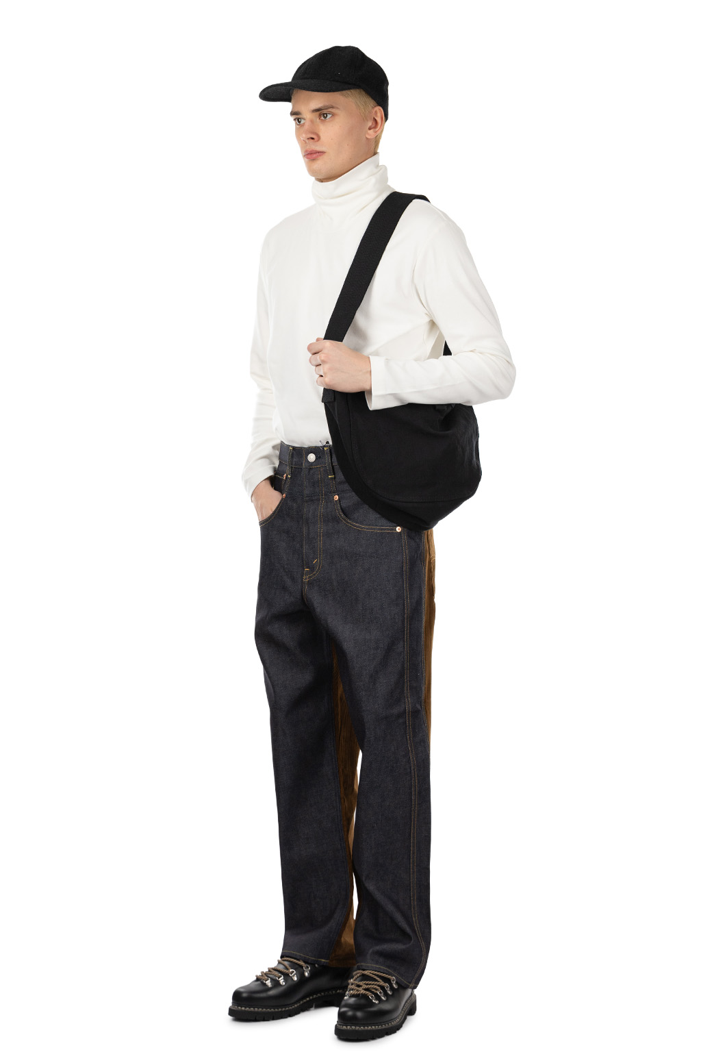 Junya Watanabe MAN - Levi's Denim x Cotton Pants - Indigo x Brown