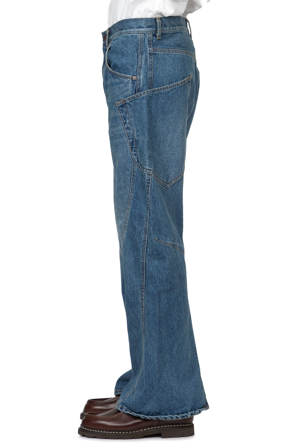 KHOKI - 3D Cutting Denim Pants