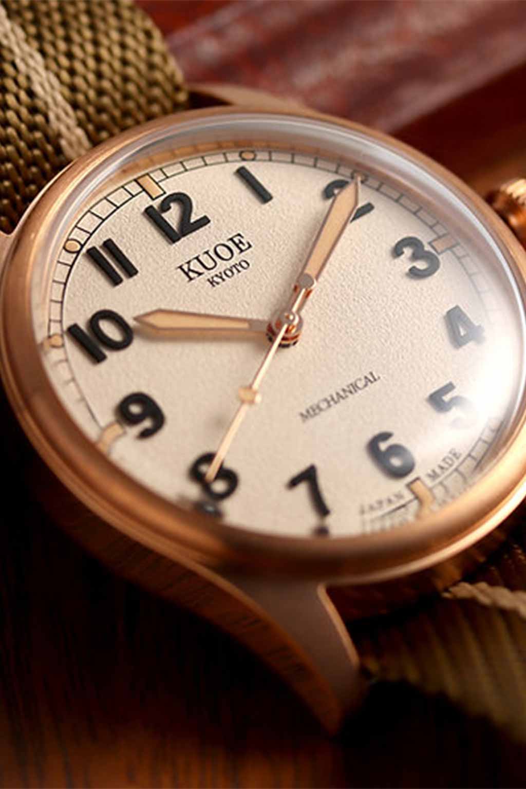 Kuoe Watch - OLD SMITH 90-002 38mm Version - Bronze Case Ivory Dial