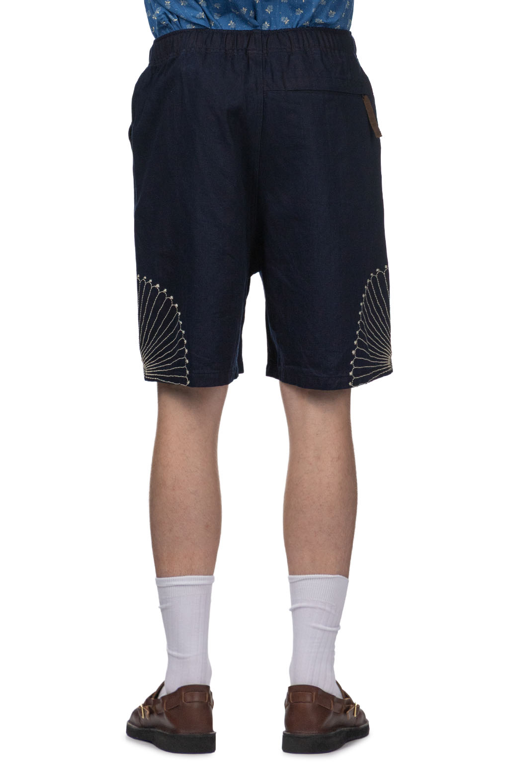 Kapital - 10oz IDGxIDG Denim EASY Short Pants -FUROSHIKI Embroidry     