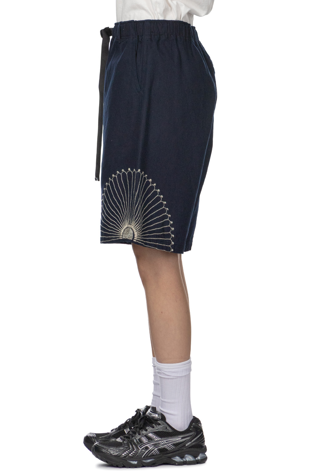 Kapital - 10oz IDGxIDG Denim EASY Short Pants -FUROSHIKI Embroidry     