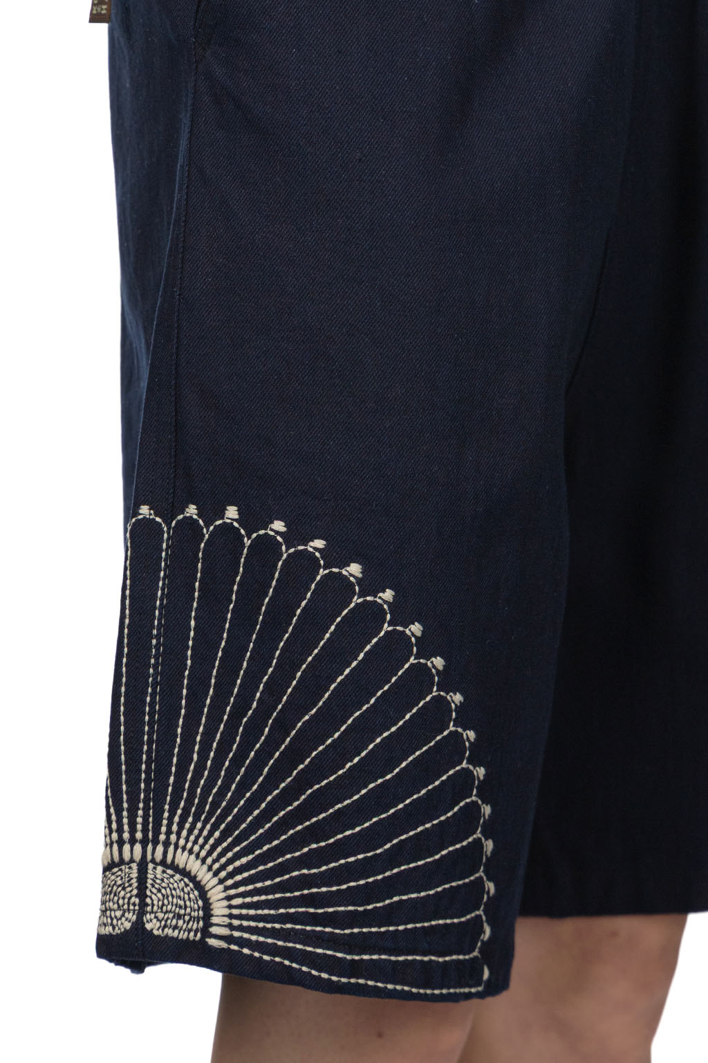 Kapital - 10oz IDGxIDG Denim EASY Short Pants -FUROSHIKI Embroidry     