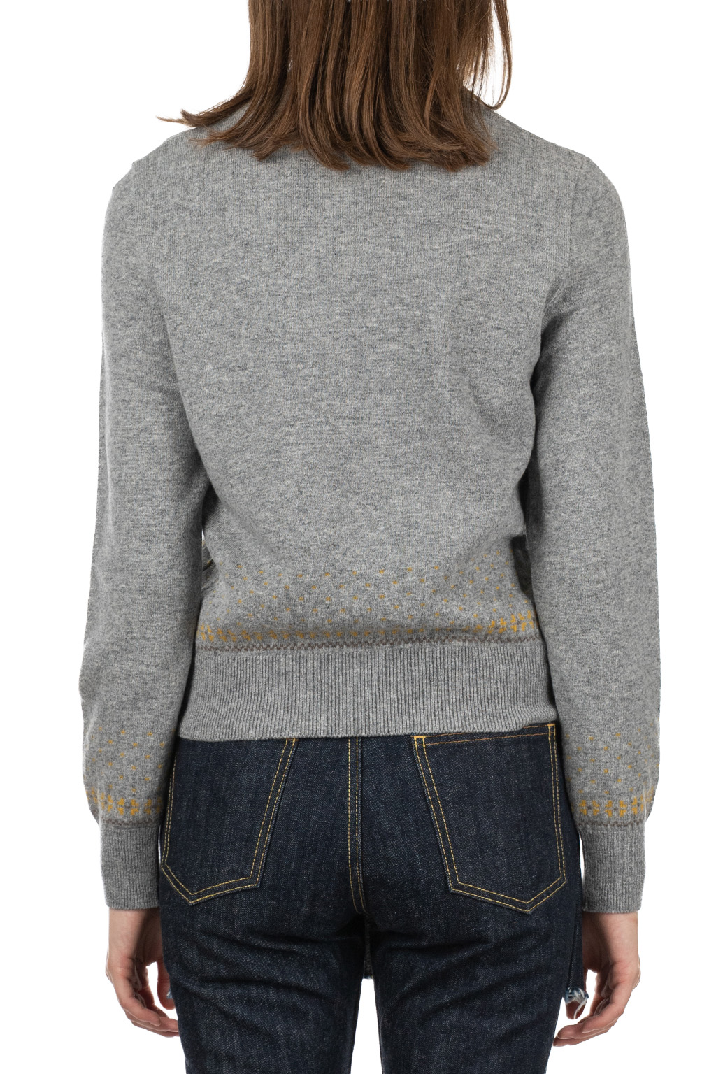 Kapital - 12G Wool Crew Neck Sweater (FLY GOOSE) - Grey