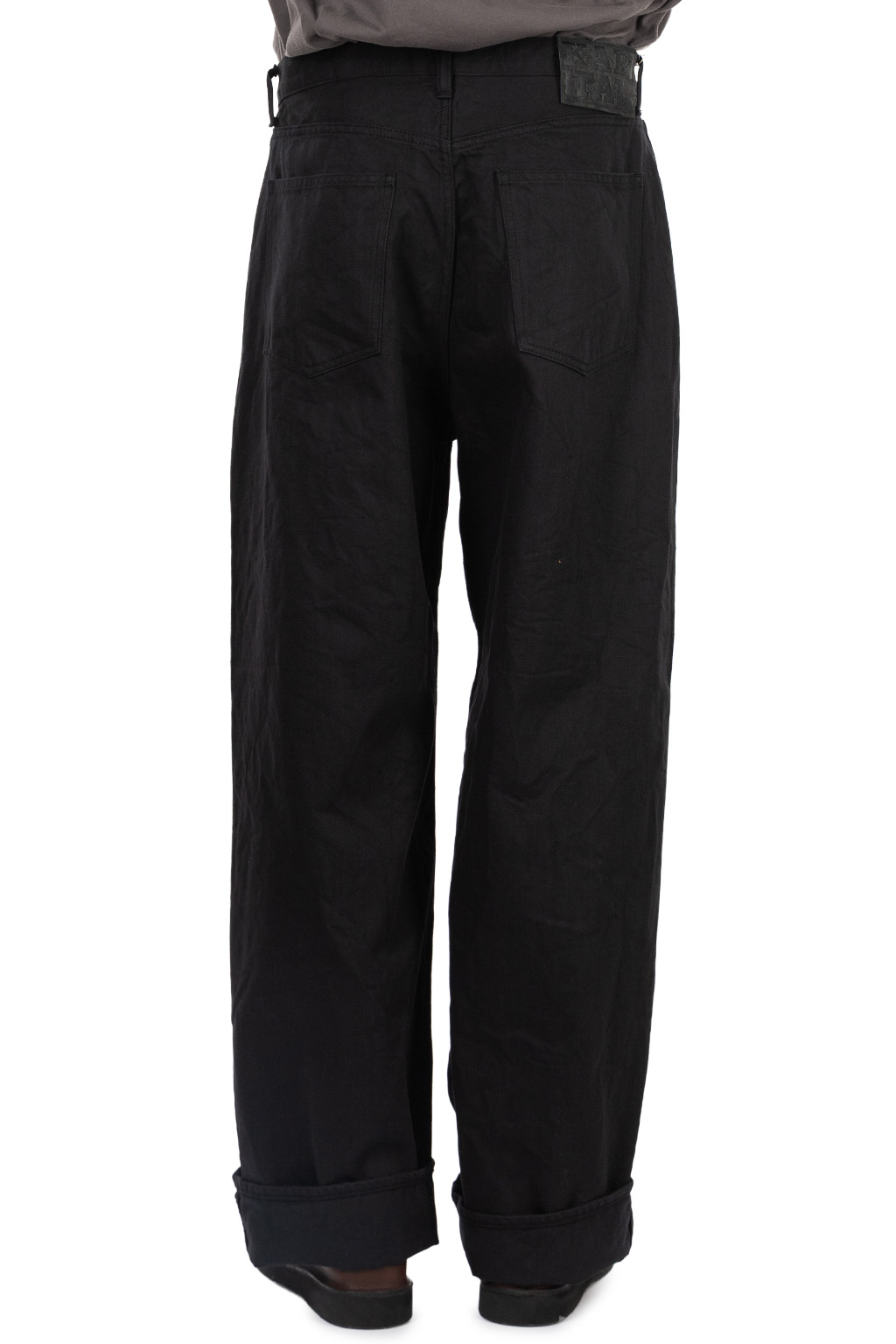 Kapital - 14oz BLKxBLK Denim CLUB Baggy 5P Pants