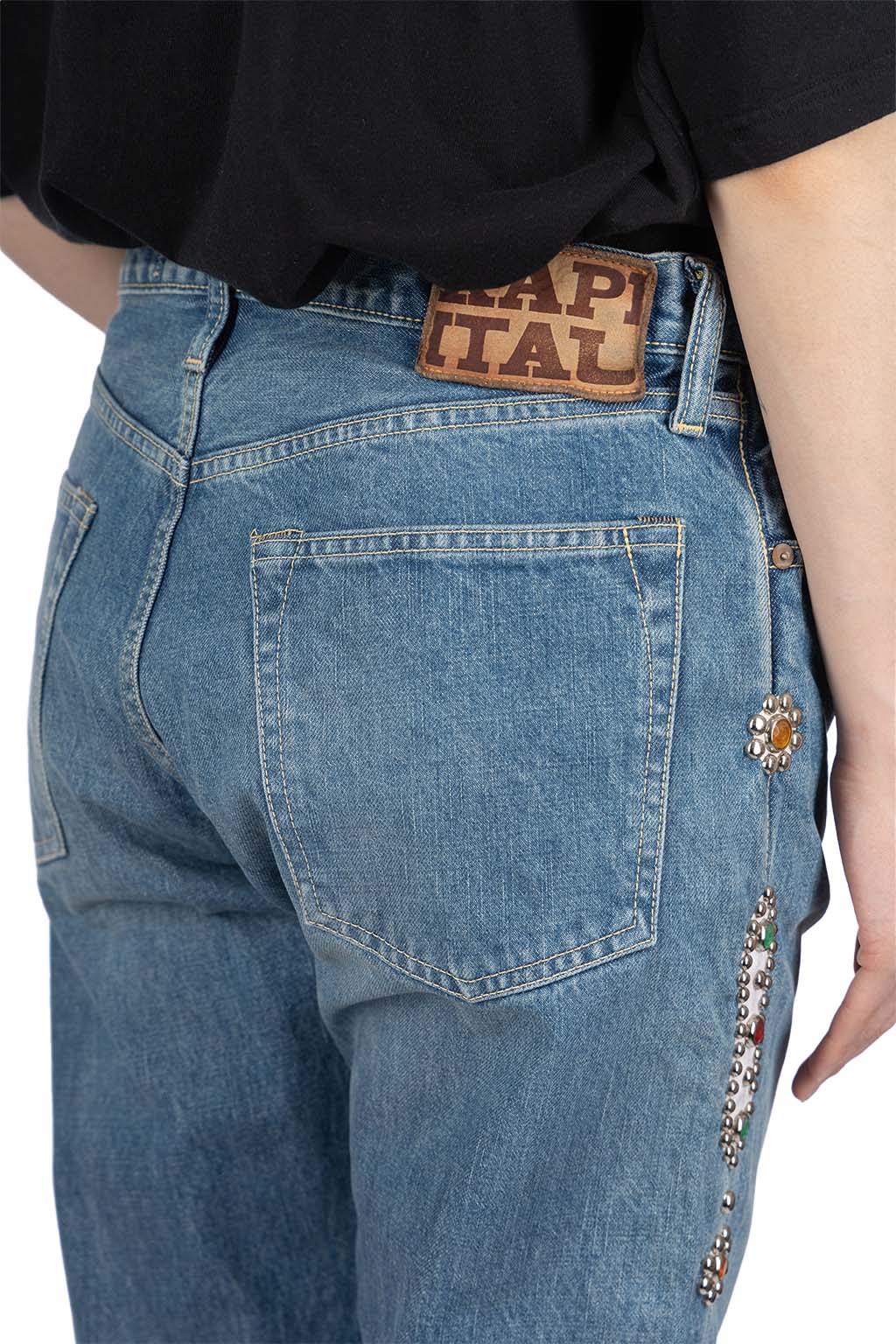 Kapital - 14oz Denim 5P MONKEY CISCO (STUDS)