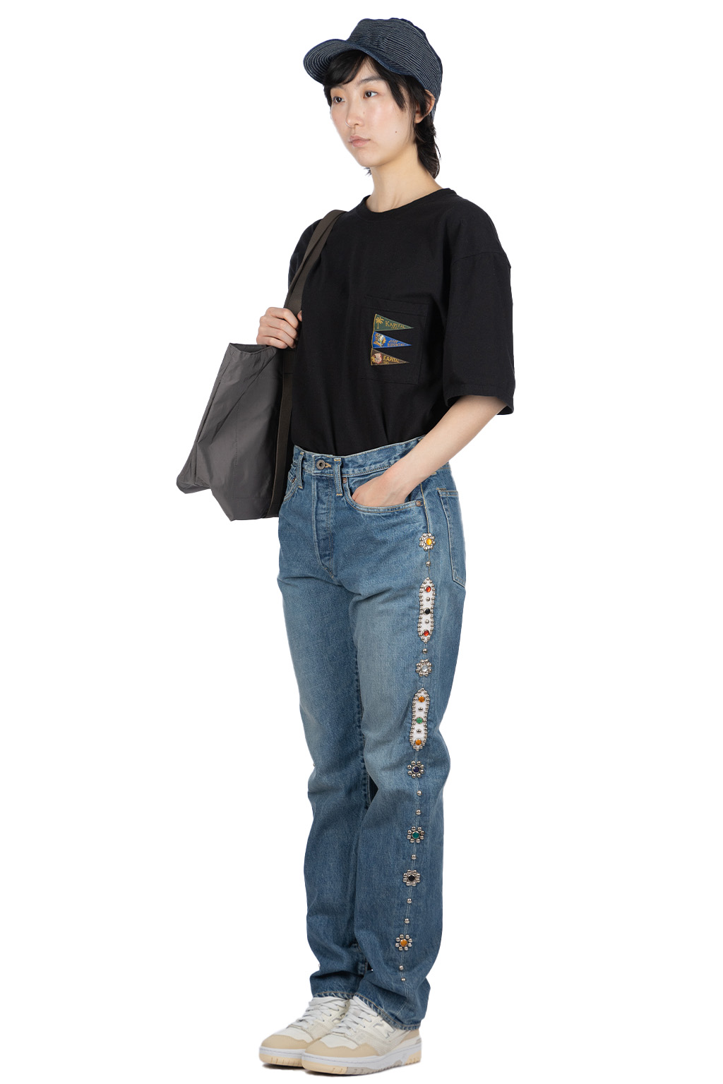 Kapital - 14oz Denim 5P MONKEY CISCO (STUDS)