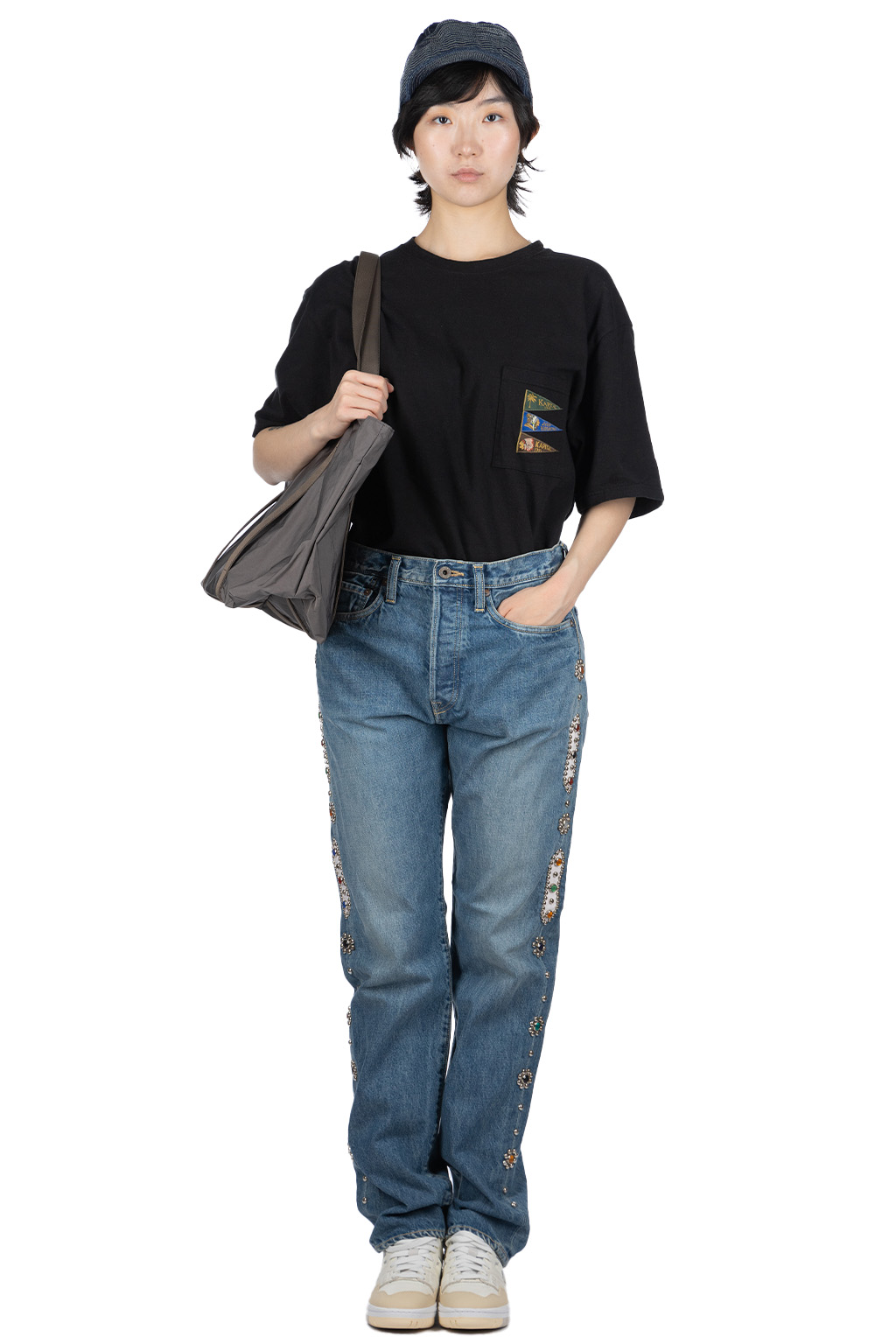 Kapital - 14oz Denim 5P MONKEY CISCO (STUDS)