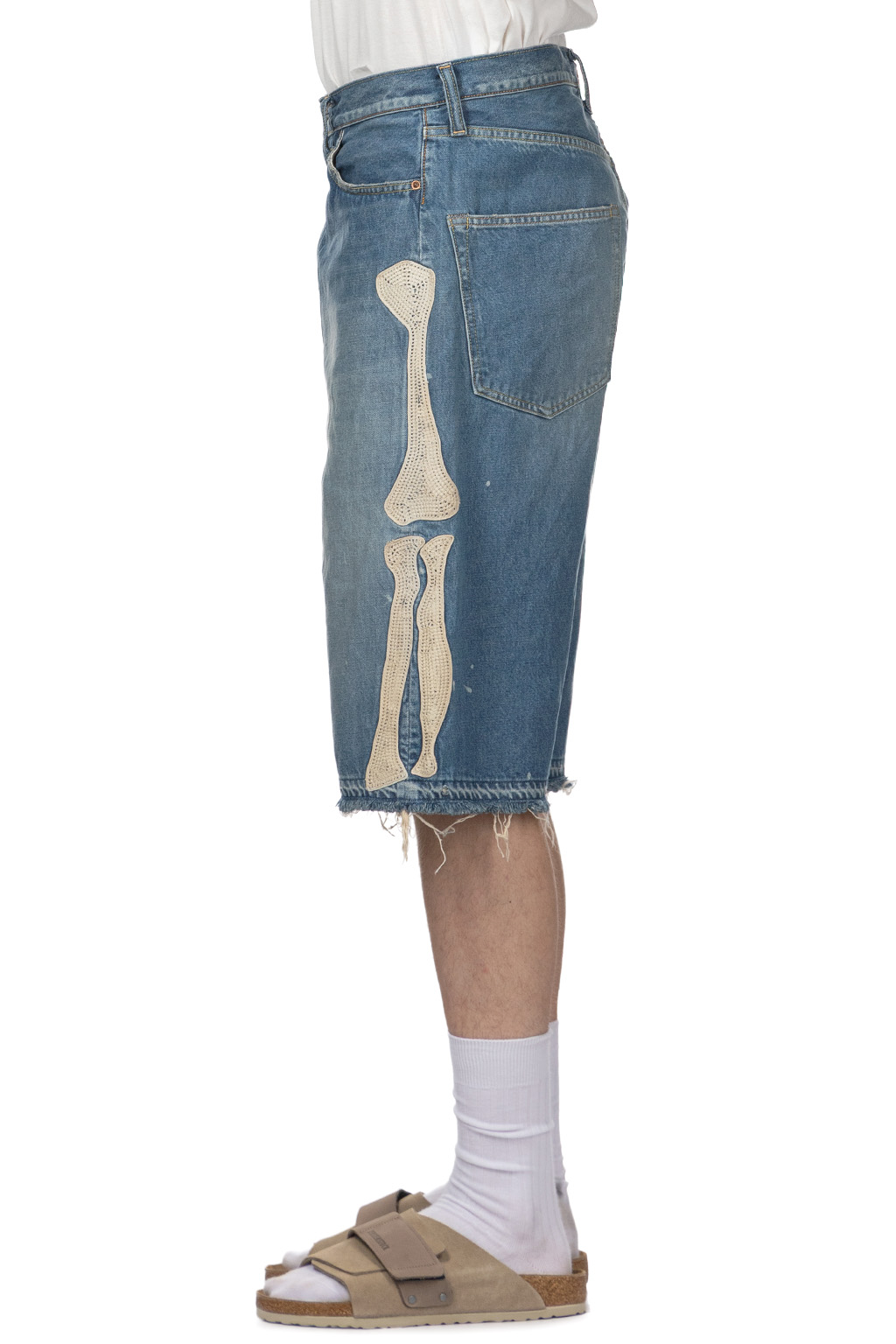 Kapital - 14oz Denim 5P Shorts (BONE)