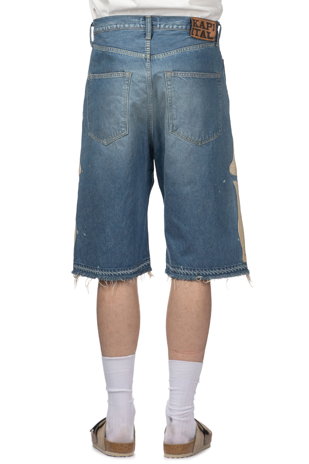 Kapital - 14oz Denim 5P Shorts (BONE)