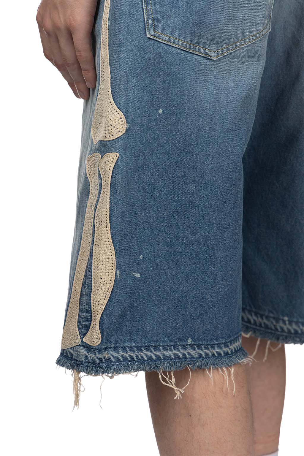 Kapital - 14oz Denim 5P Shorts (BONE)