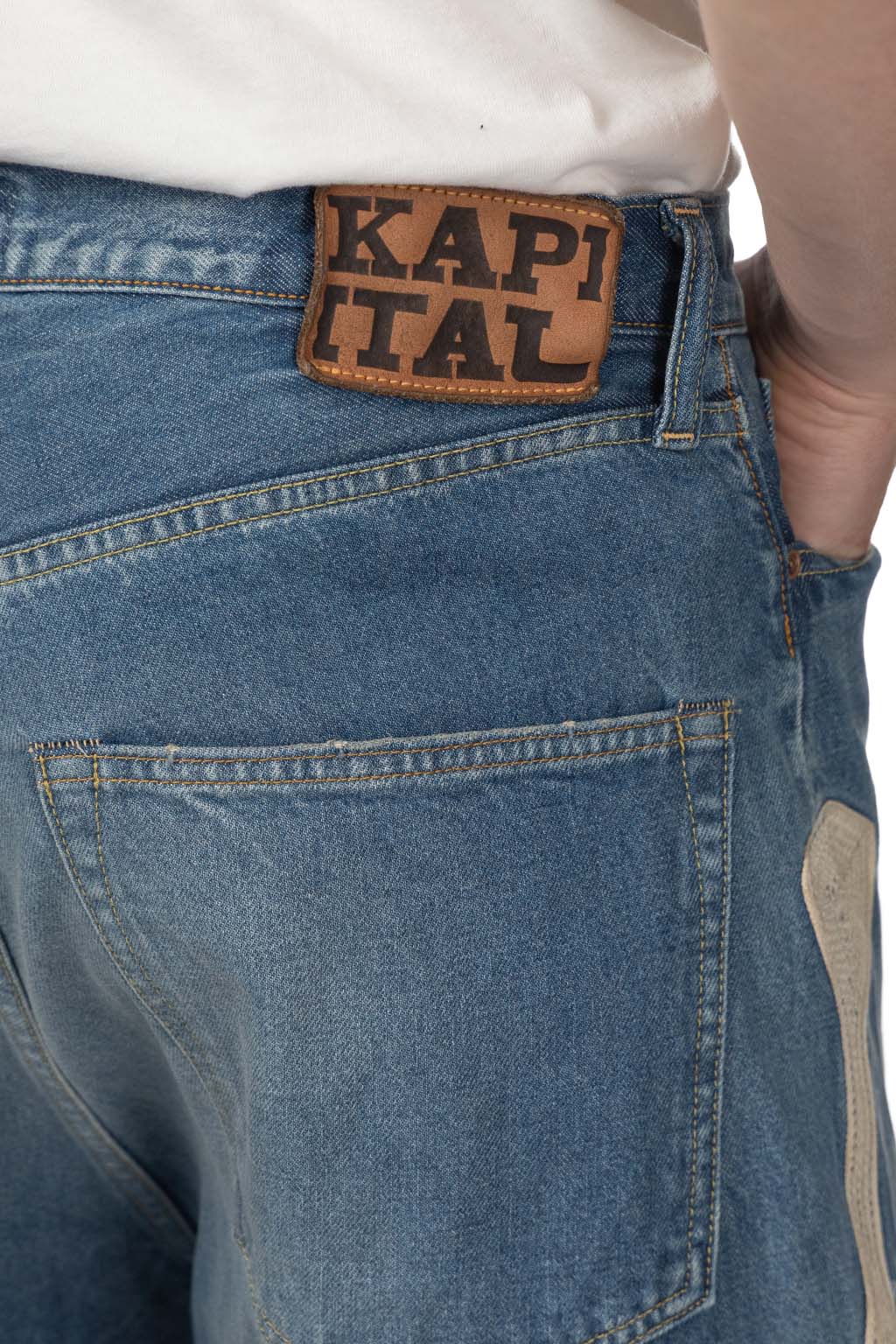 Kapital - 14oz Denim 5P Shorts (BONE)