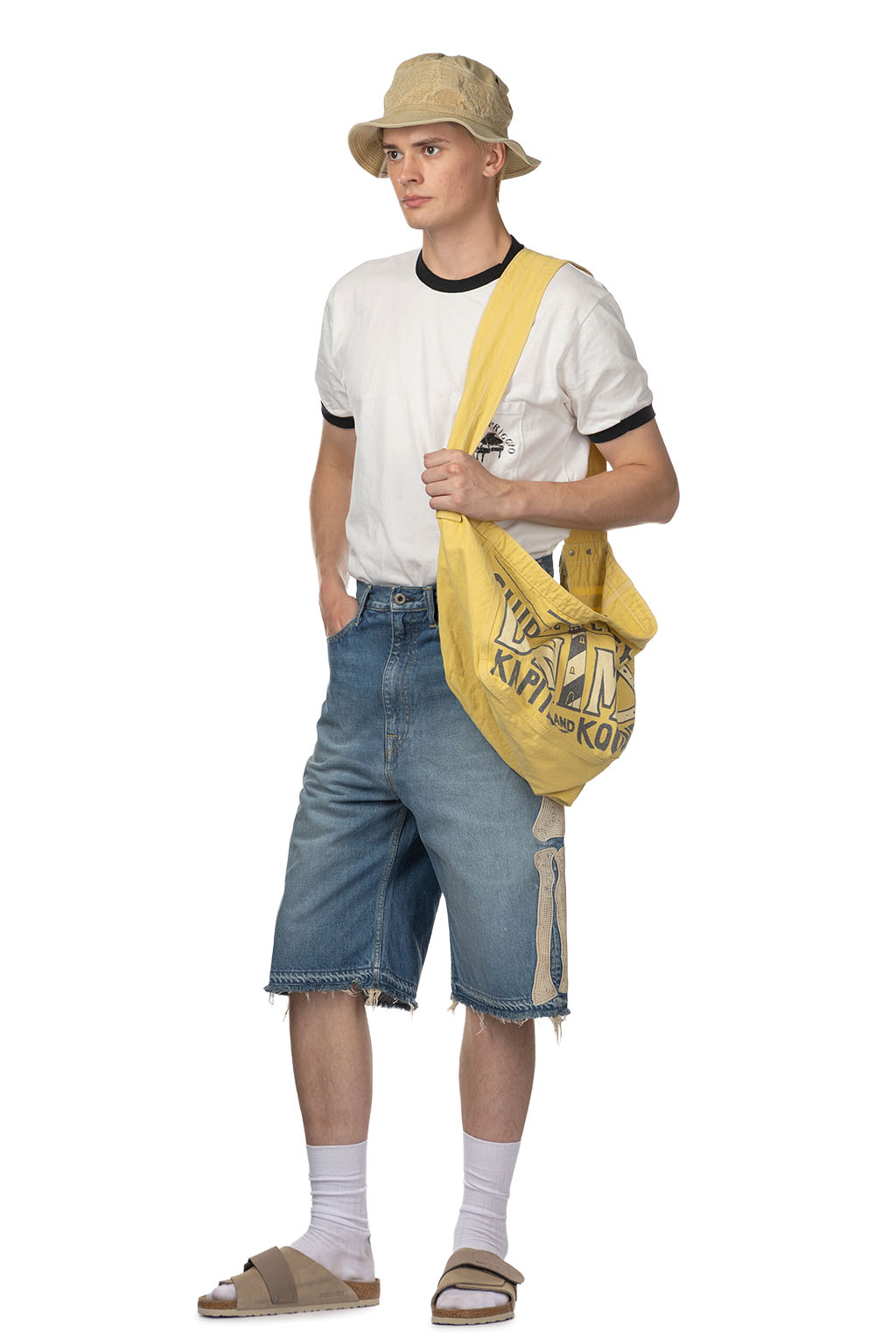 Kapital - 14oz Denim 5P Shorts (BONE)