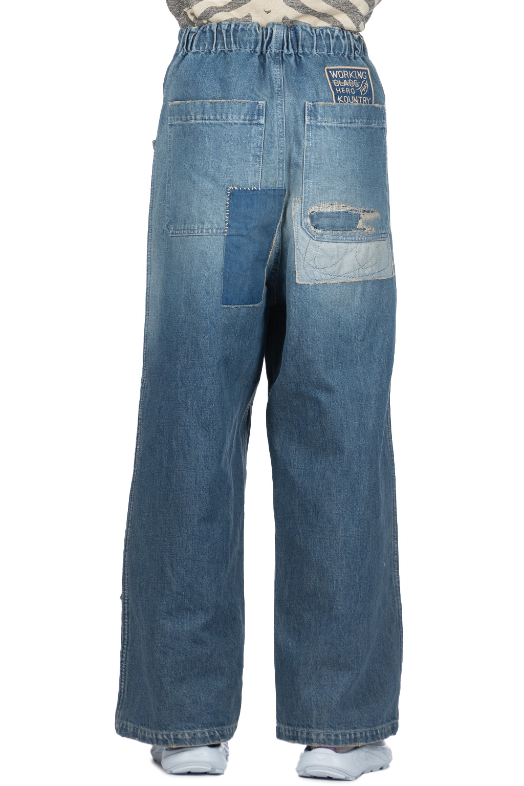 Kapital - 14oz Denim W-Knee EASY Baggy Pants - DIXIE LUMBER Remake