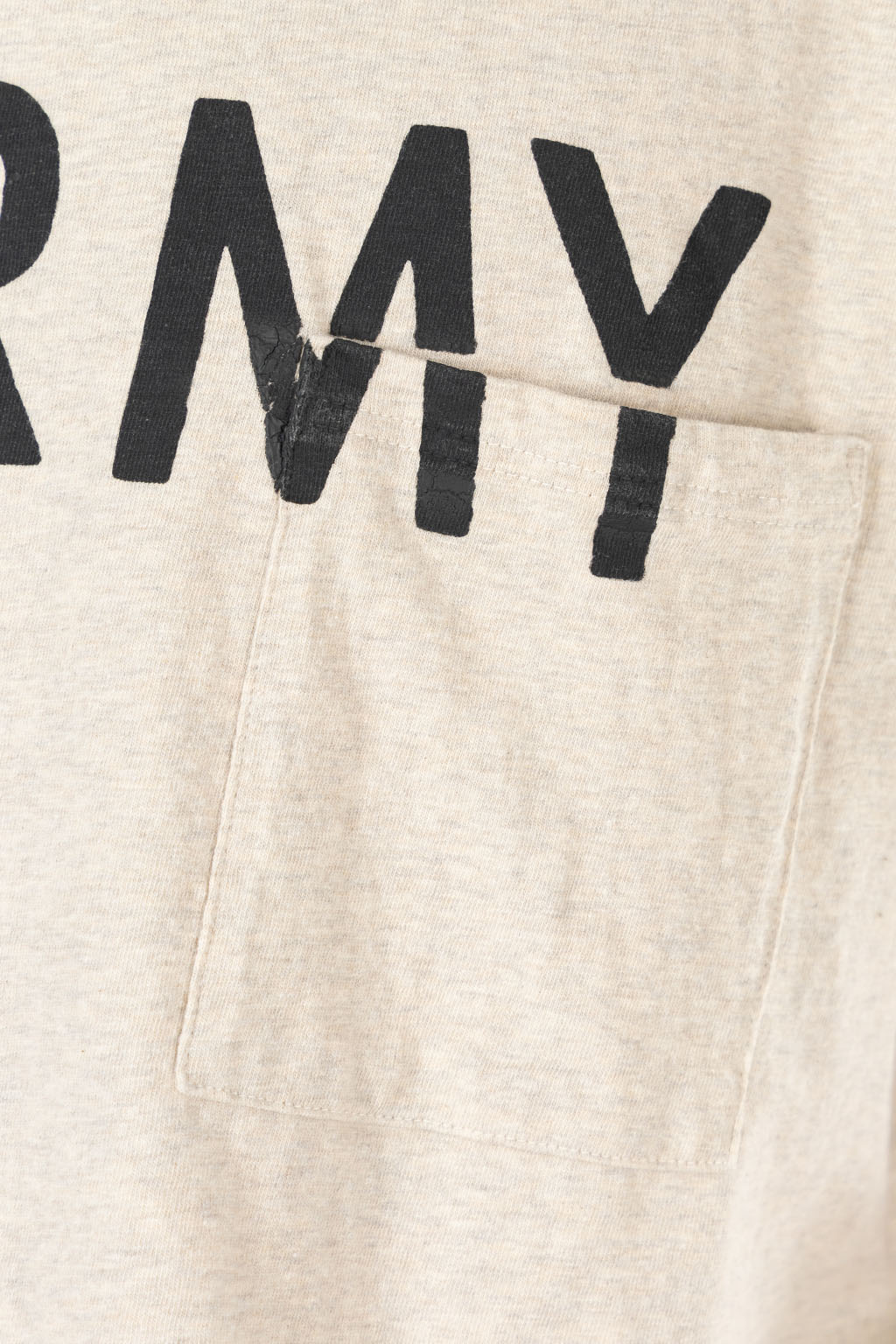 Kapital - 18.5/-Jersey RINGER Pocket T (FARMY) - Natural