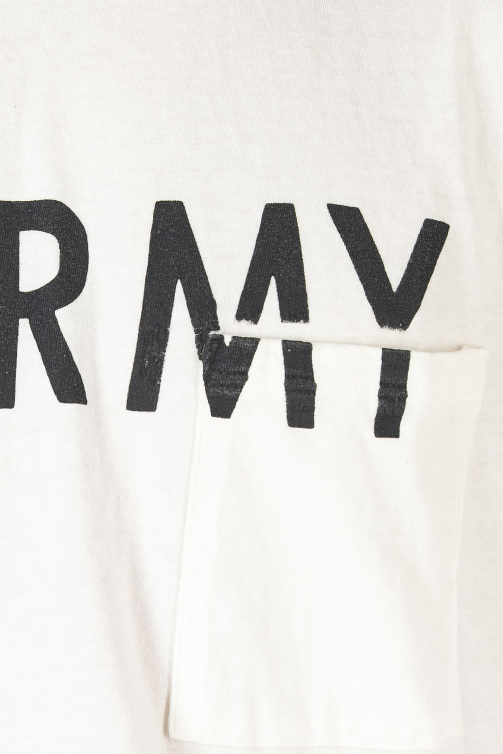Kapital - 18.5/-Jersey RINGER Pocket T (FARMY) - White
