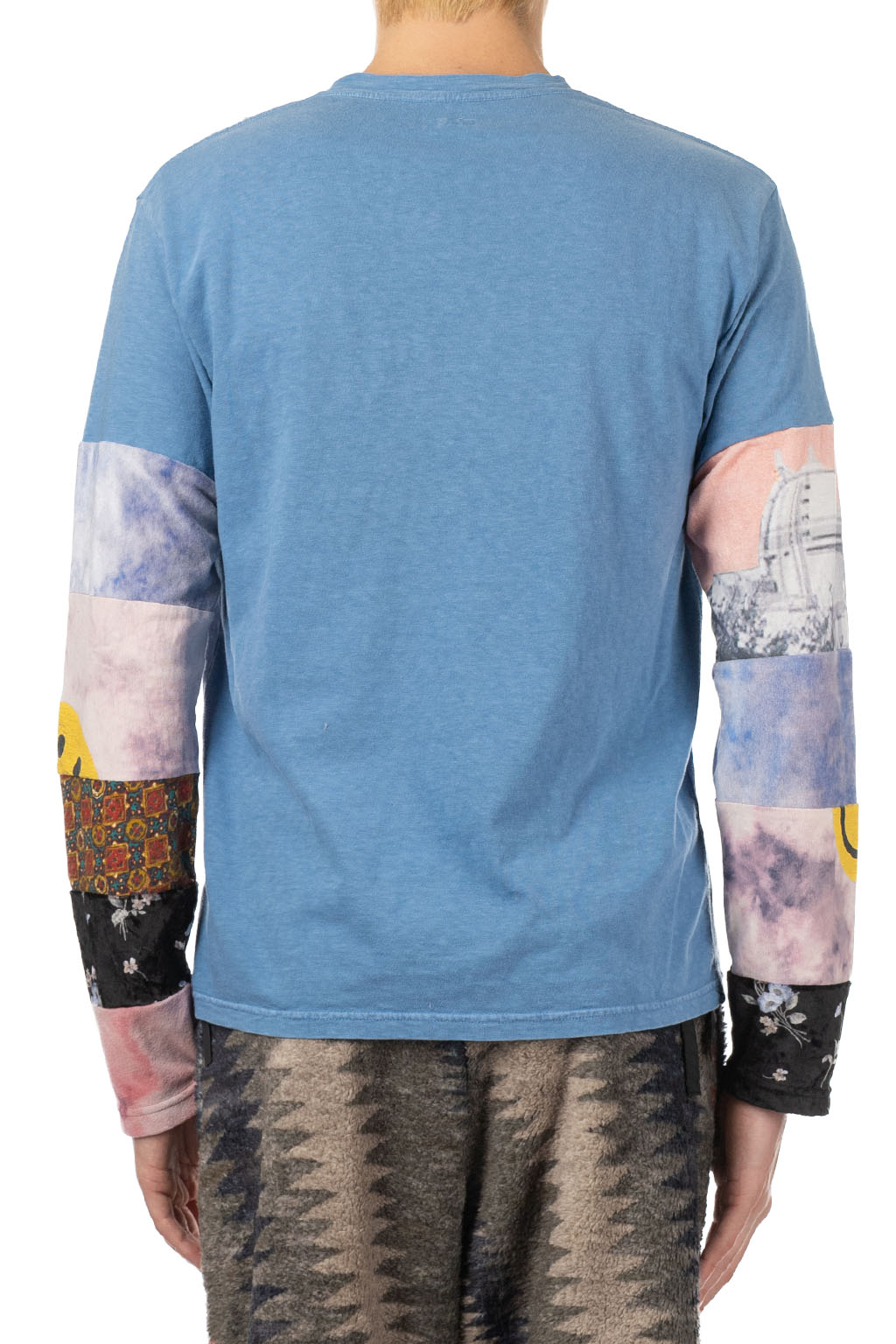 Kapital 18.5 Jersey HIPPIE Long Sleeve T - Blue