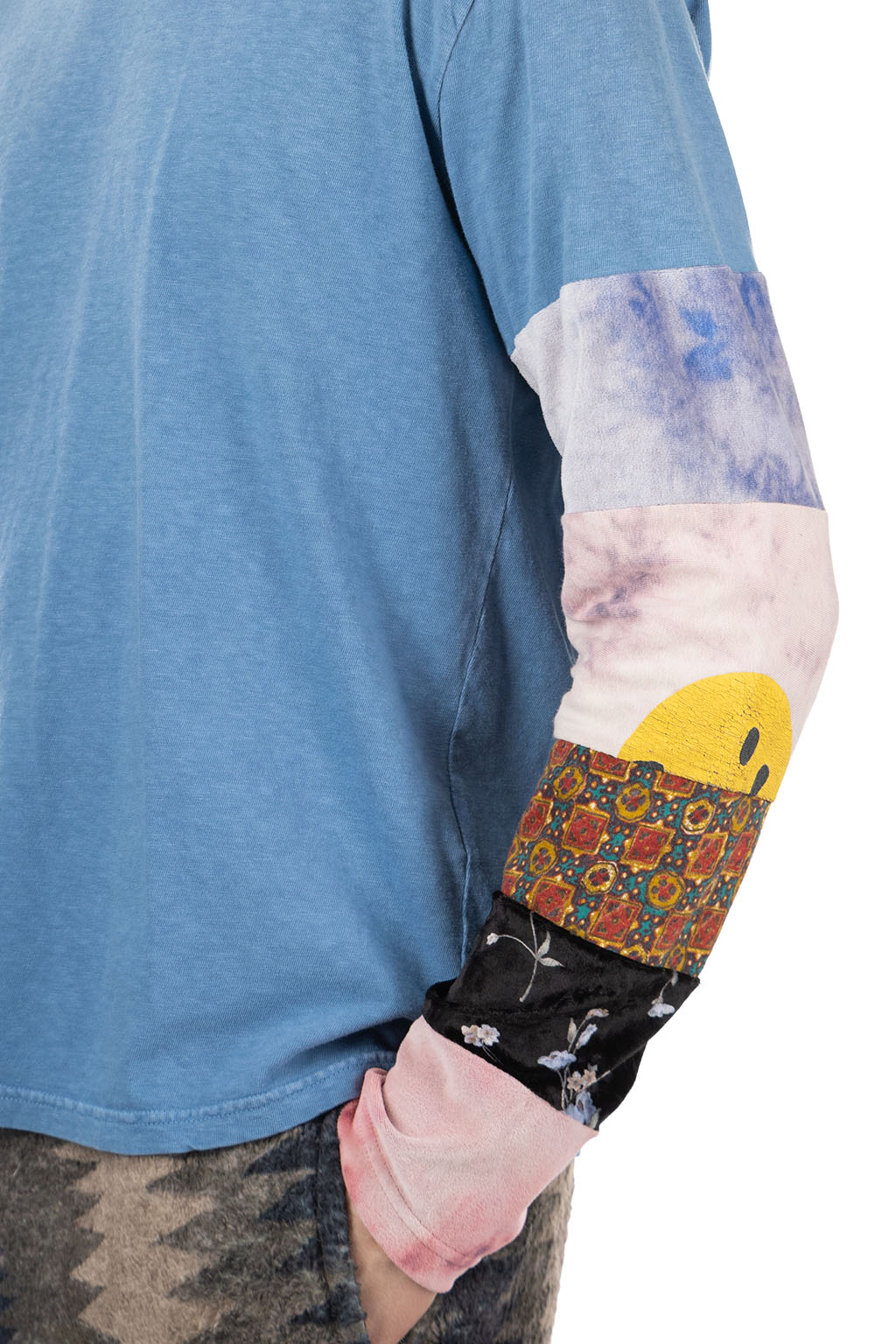Kapital 18.5 Jersey HIPPIE Long Sleeve T - Blue