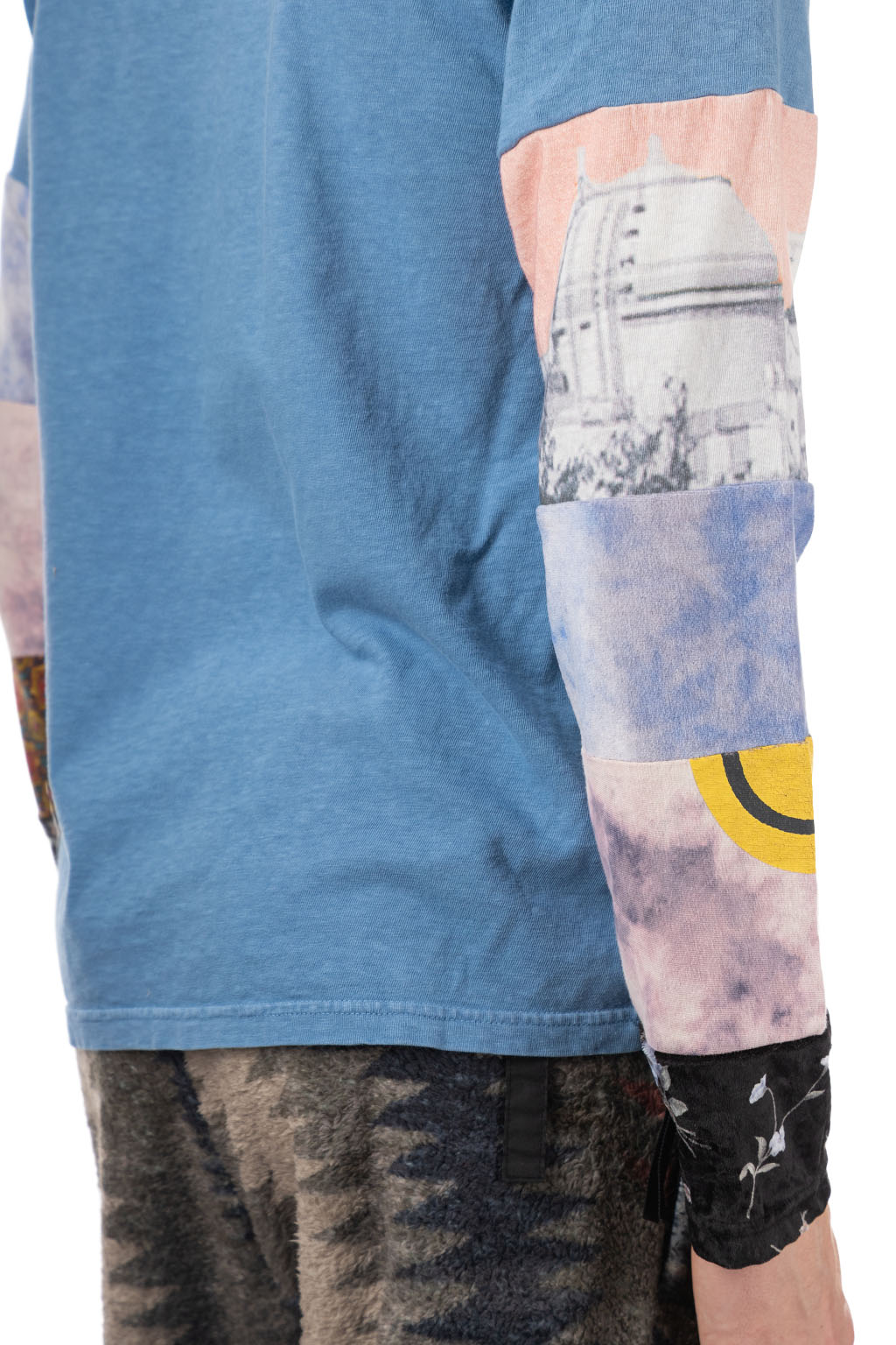 Kapital 18.5 Jersey HIPPIE Long Sleeve T - Blue