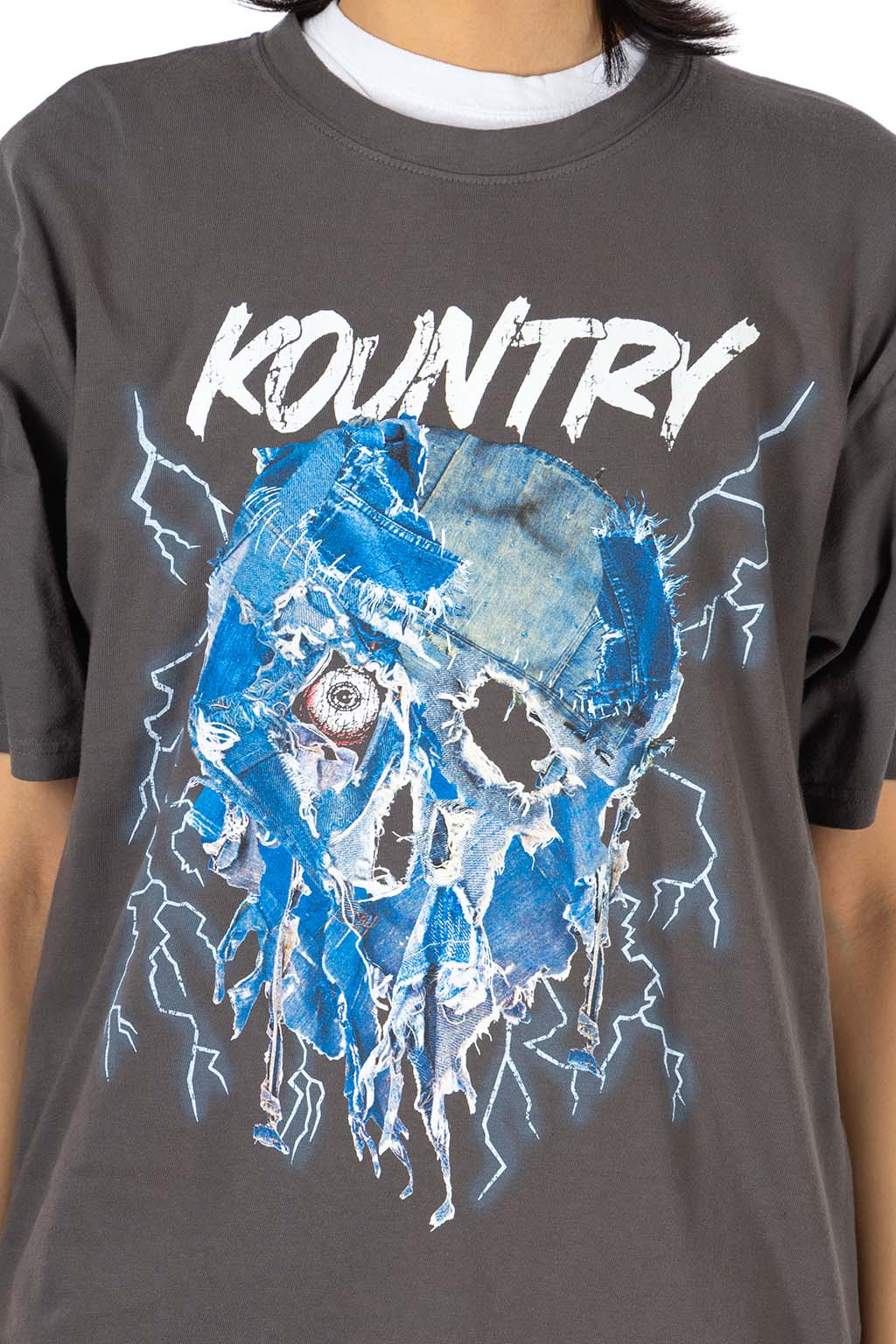 Kapital - 20/-Jersey Crew T (DenimFace)