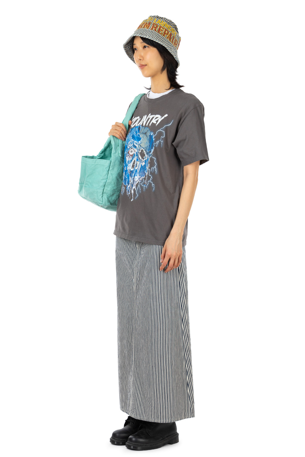 Kapital - 20/-Jersey Crew T (DenimFace)