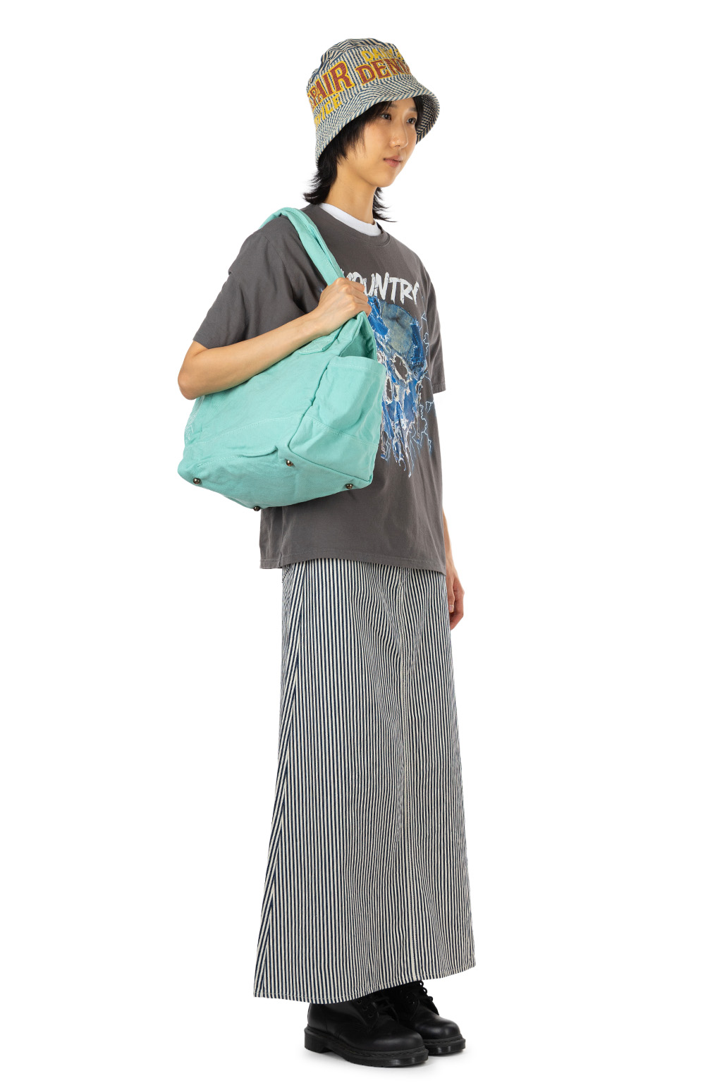 Kapital - 20/-Jersey Crew T (DenimFace)
