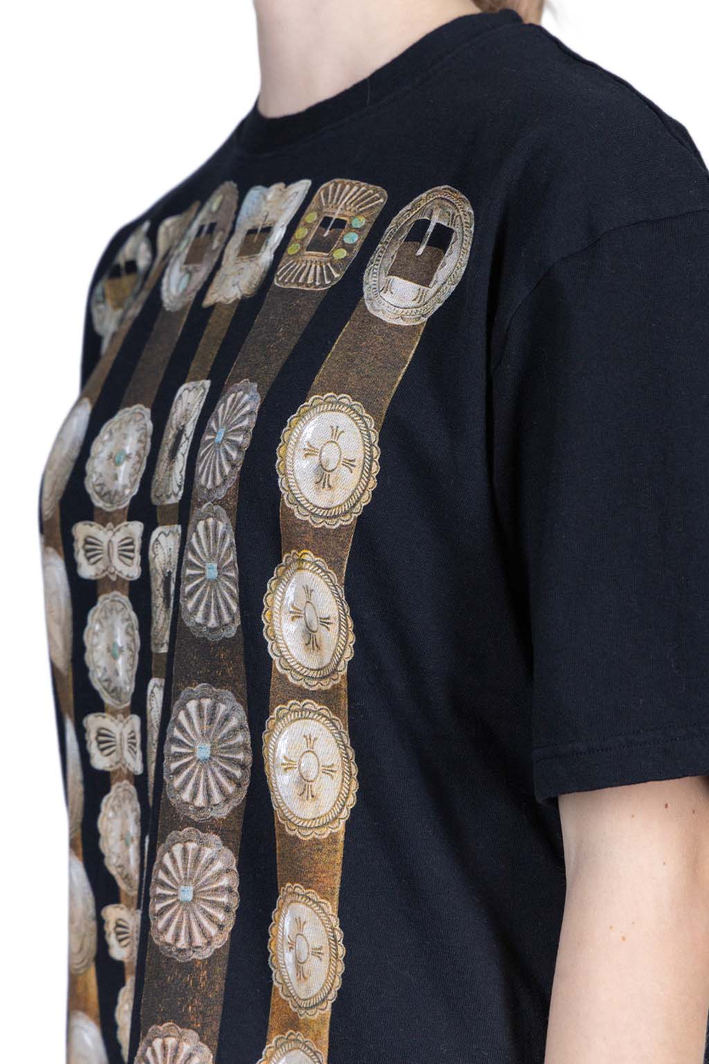 Kapital 20/-Jersey Crew Tee (Curtain Concho) - Black