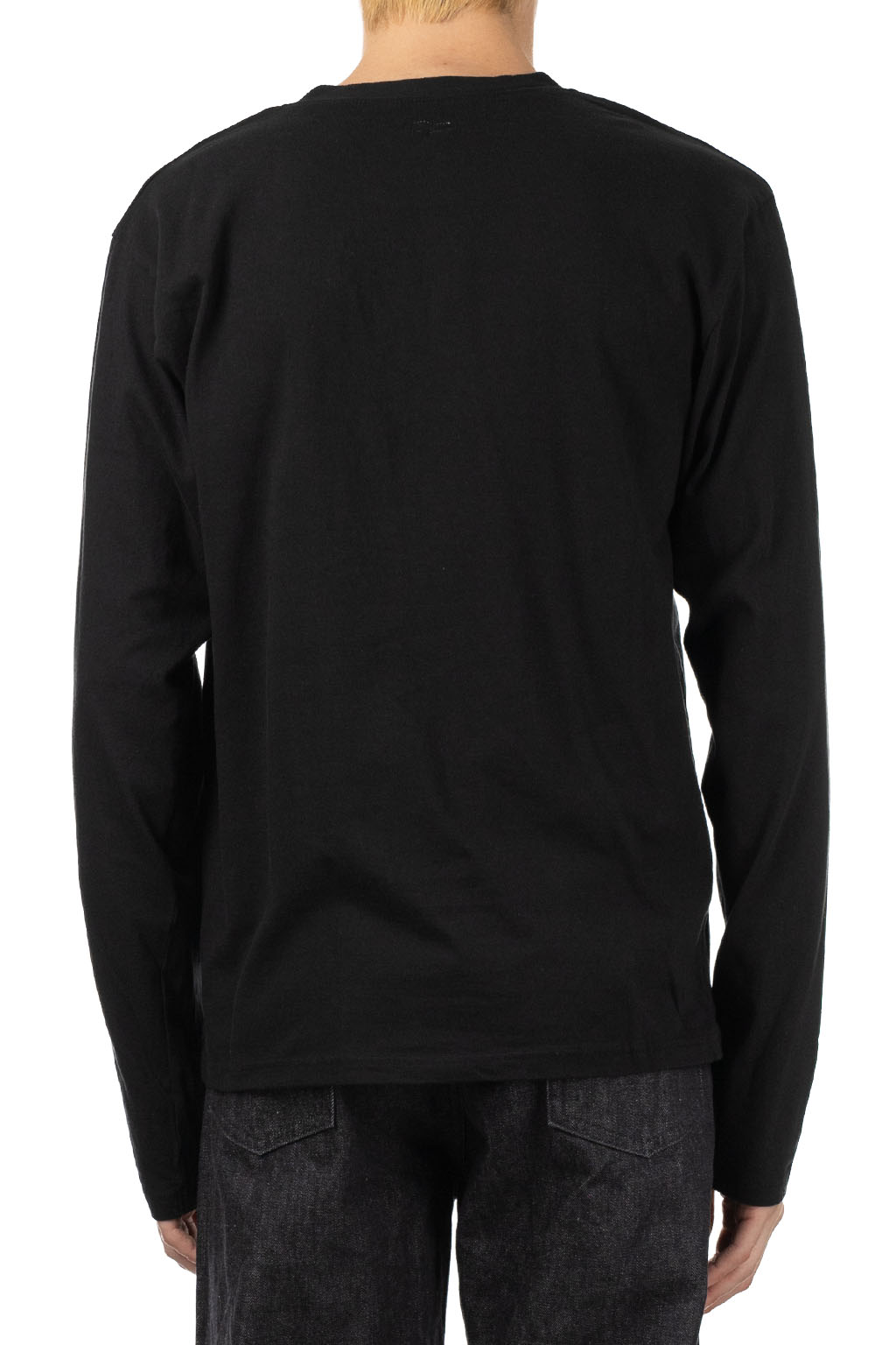 Kapital - 20/-Jersey Crewneck Long Sleeve T (Curtain Concho) - Black
