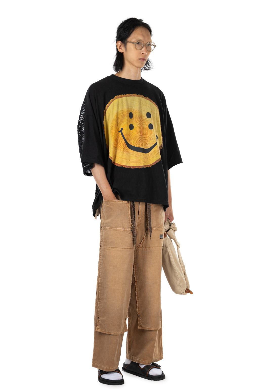 Kapital - 20/-Jersey KATABIRA HUGE-T (Tree Trunk RAINBOWY) - Black