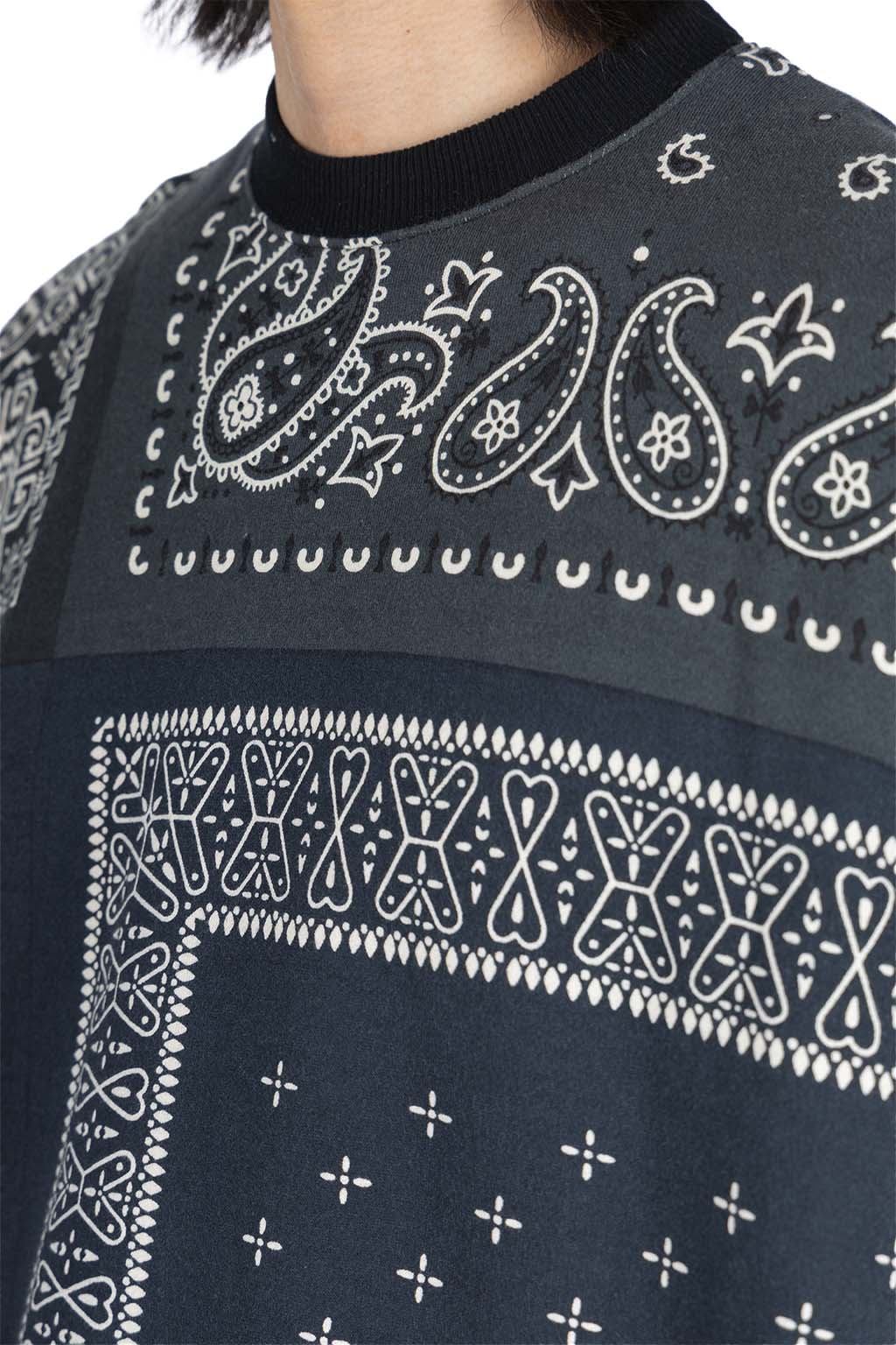 Kapital - 30/-SWT Knit Bandana BIG Vest - Black