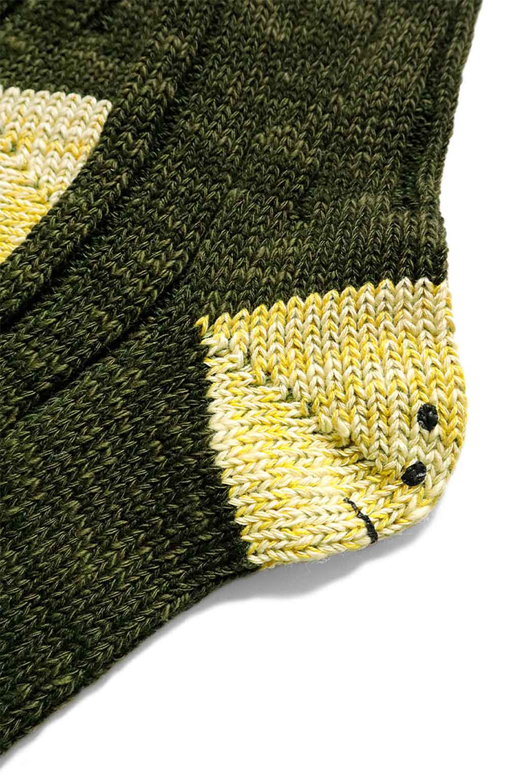 Kapital 56 Yarns MA-1 RAINBOWY HAPPY HEEL Socks - 4 color Choices