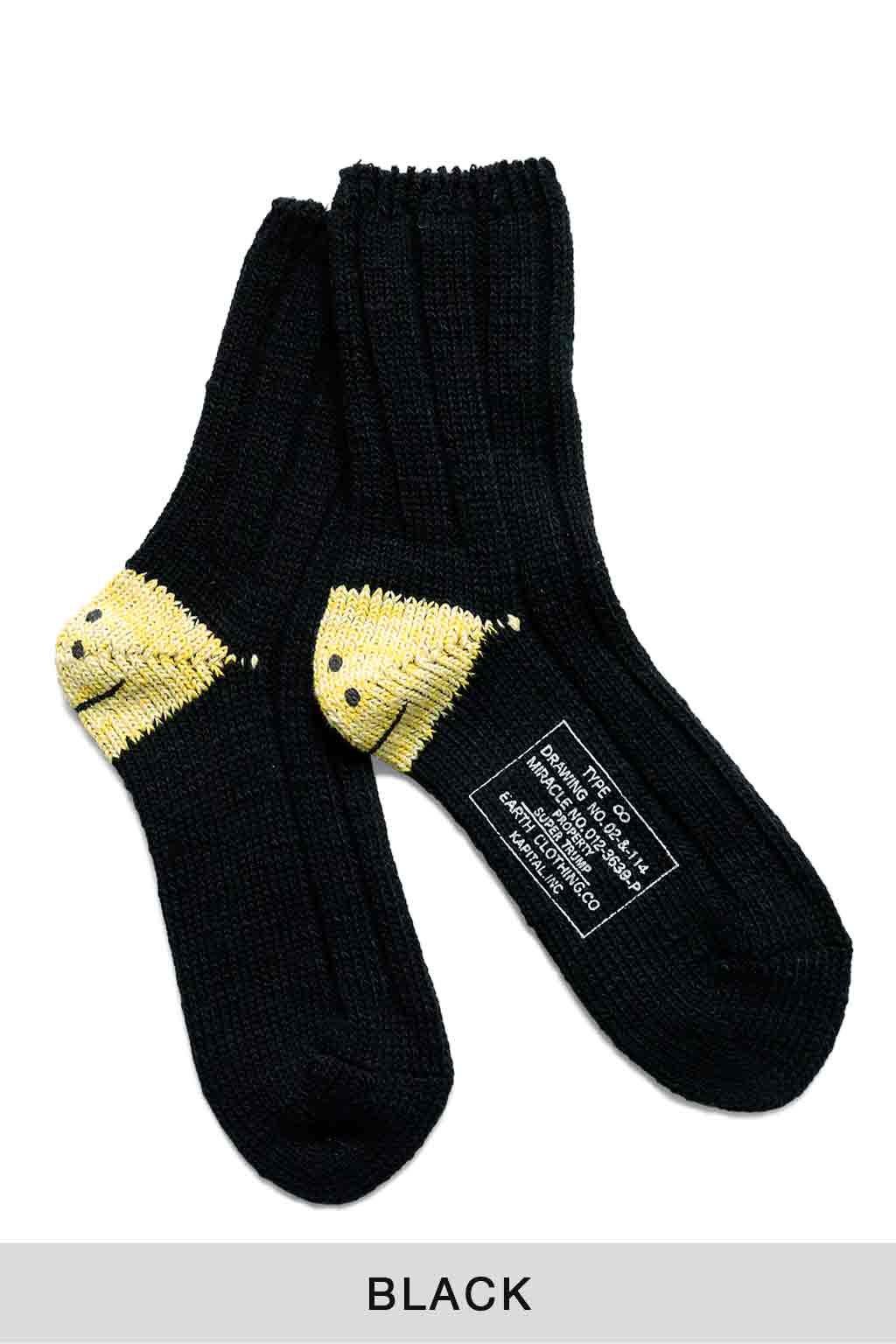 Kapital 56 Yarns MA-1 RAINBOWY HAPPY HEEL Socks - 4 color Choices