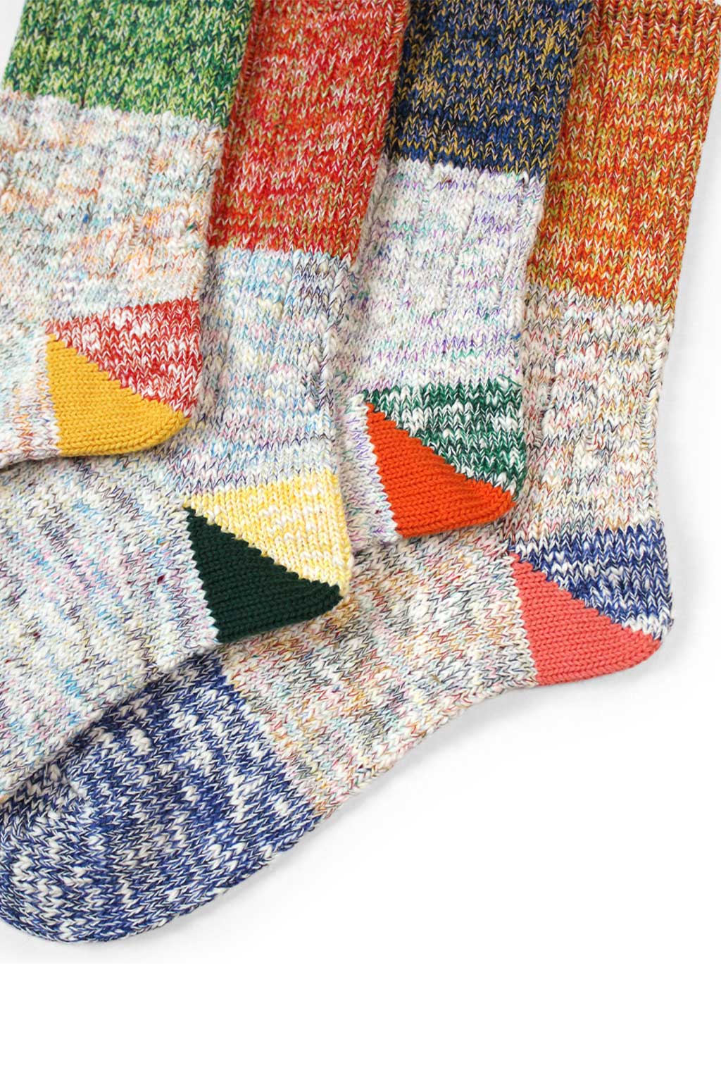 Kapital 60 Yarns 2 TONES HEEL Socks - 4 Colour Choices