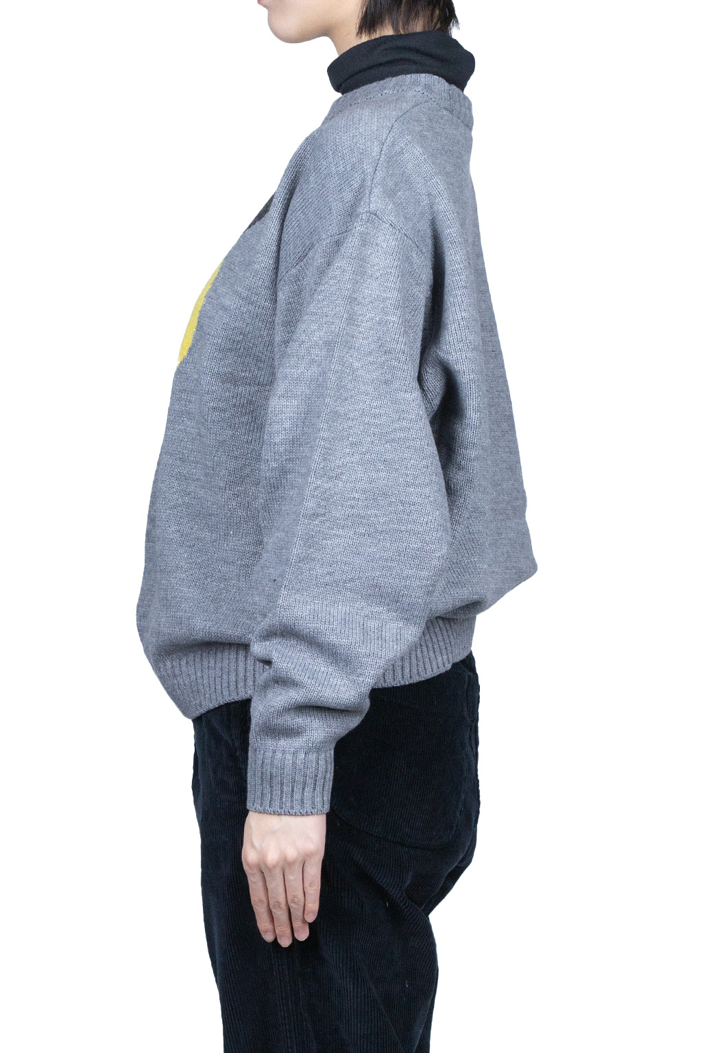 Kapital 7G Wool Crew Sweater (CONEYBOWY) - Grey