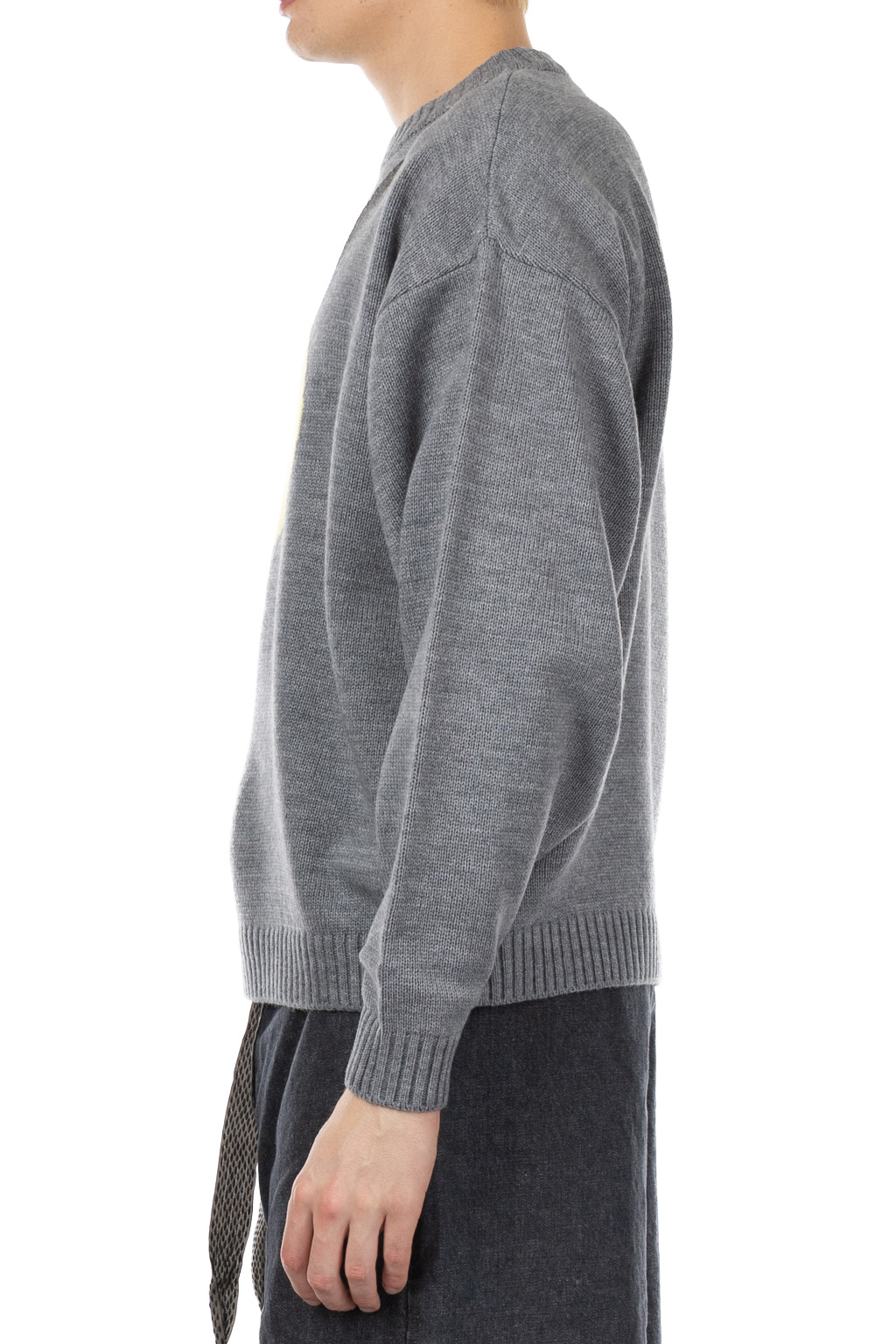 Kapital 7G Wool Crew Sweater (CONEYBOWY) - Grey
