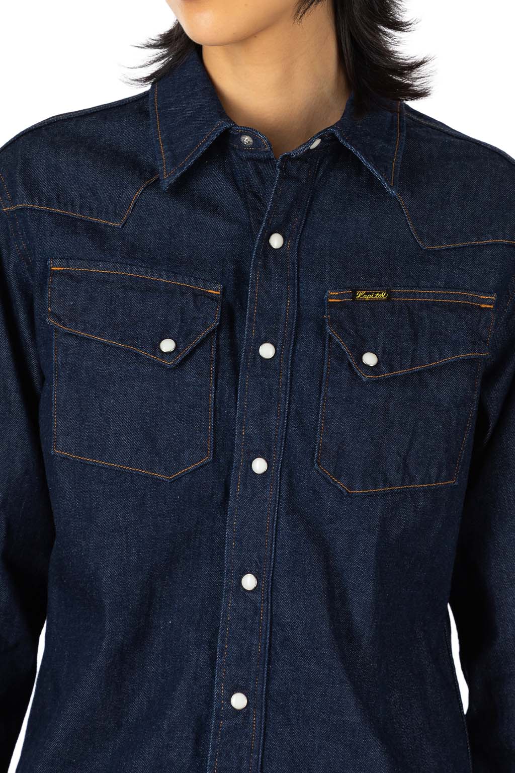 Kapital - 8oz Denim Western Shirt - Indigo