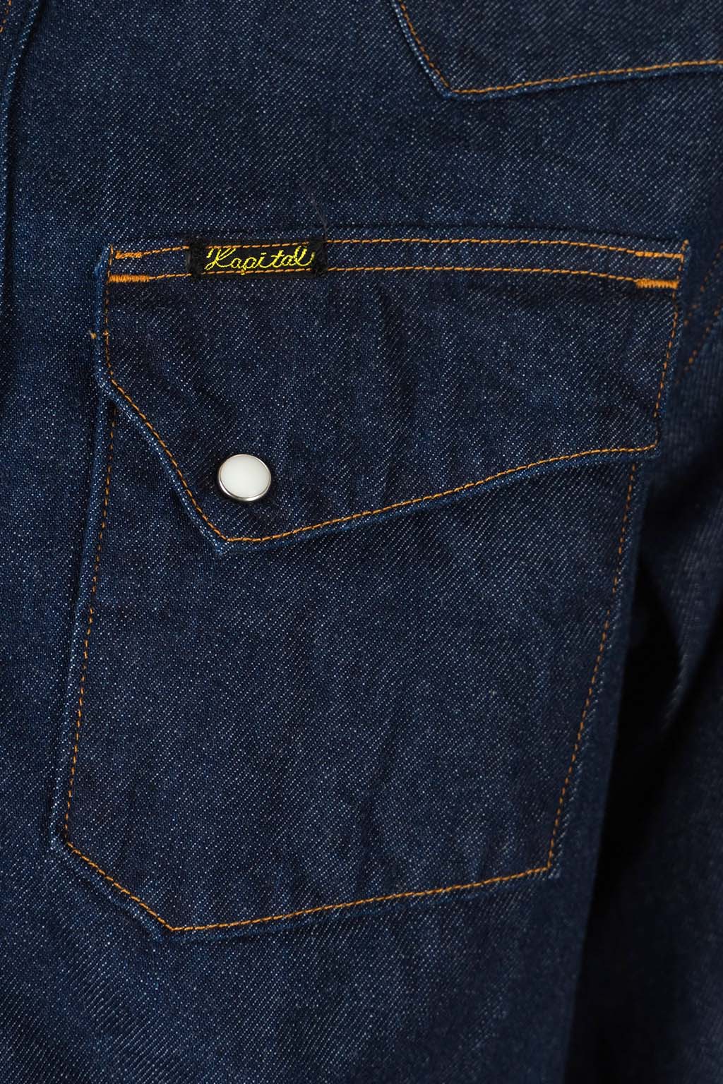 Kapital - 8oz Denim Western Shirt - Indigo