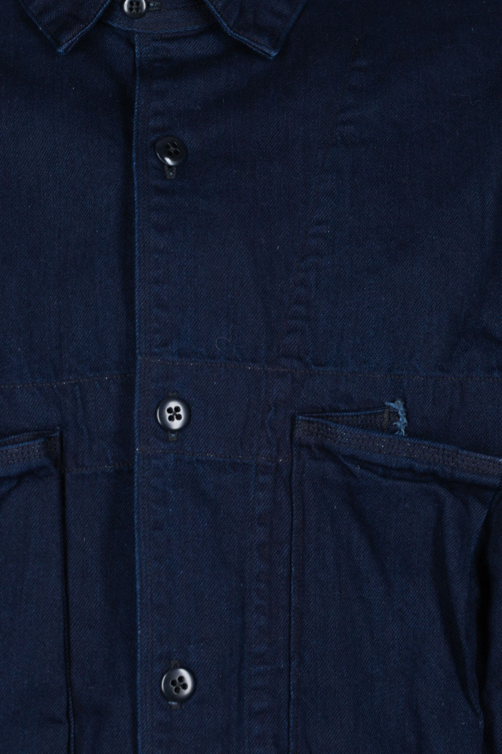 Kapital 8oz IDG×IDG Denim Anorak Shirt - Indigo