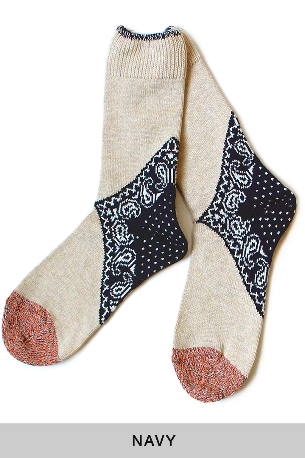 Kapital 96 Yarns Heel Paisley Bandana Socks - 3 Colour Choices