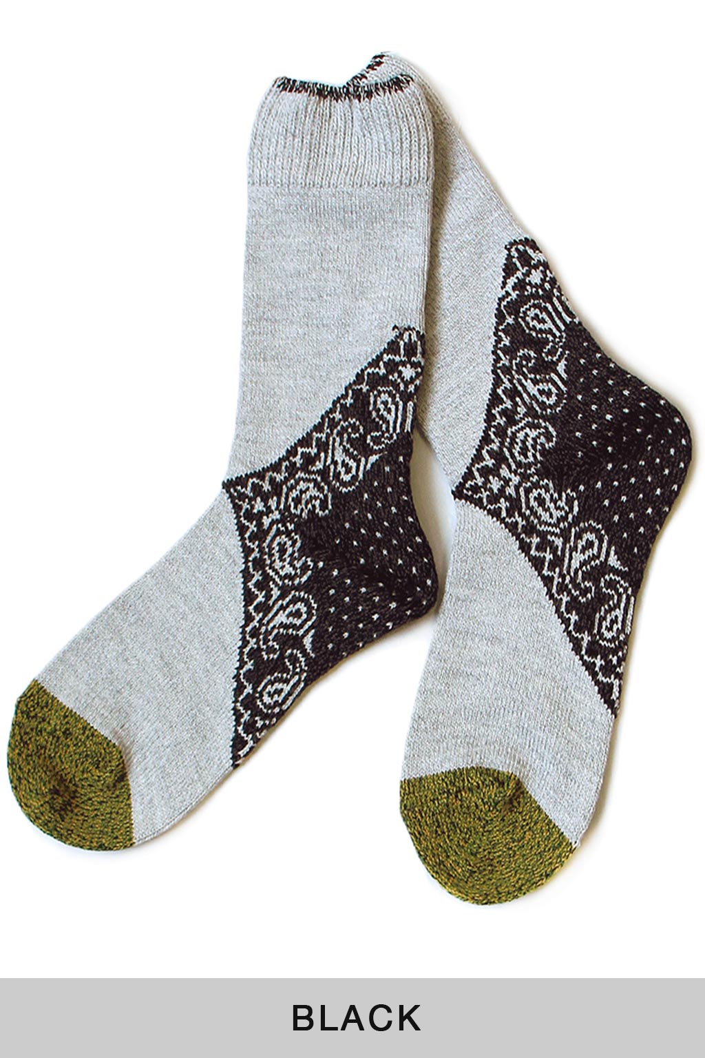 Kapital 96 Yarns Heel Paisley Bandana Socks - 3 Colour Choices