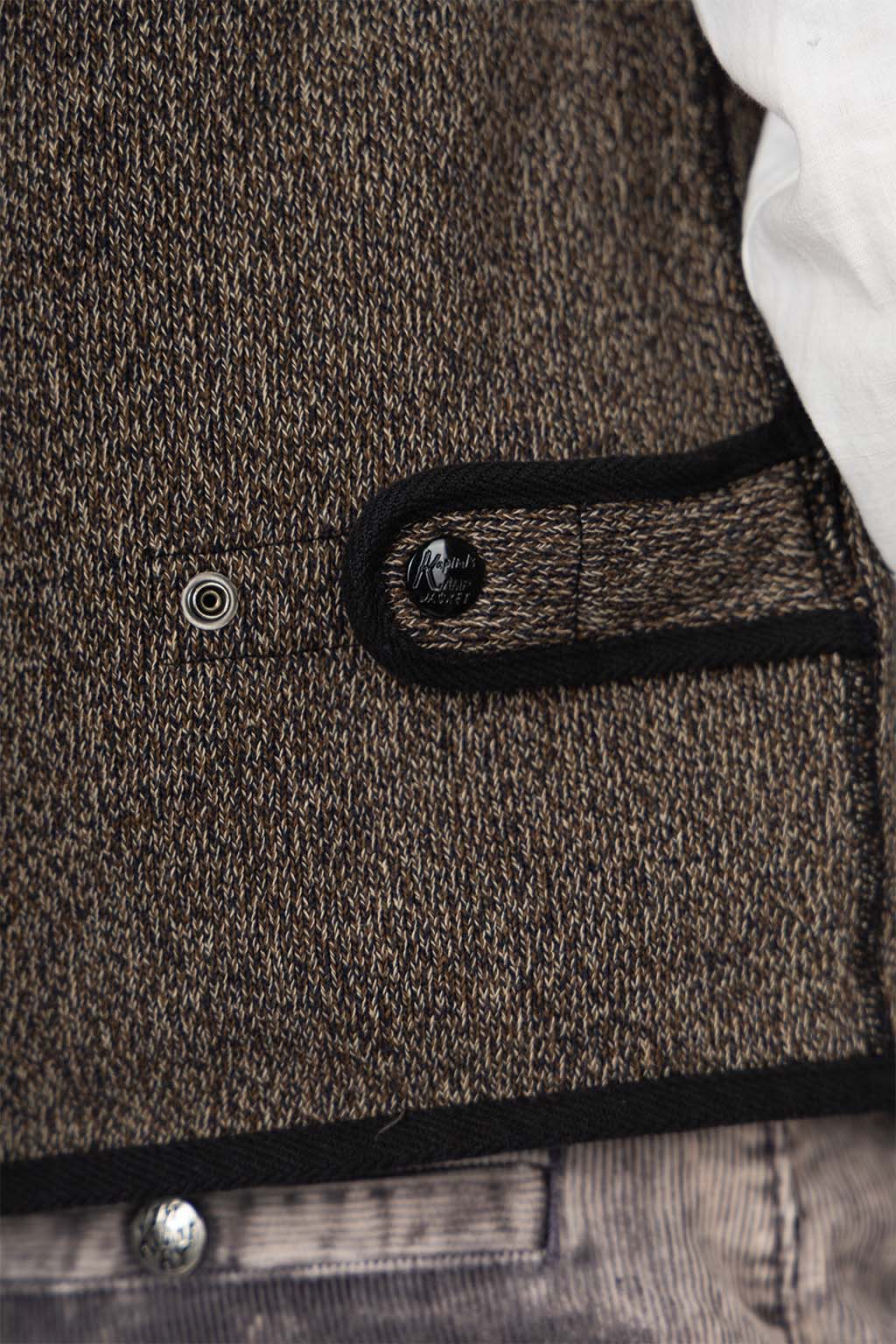 Kapital - BEACH SWT Knit Vest - Charcoal