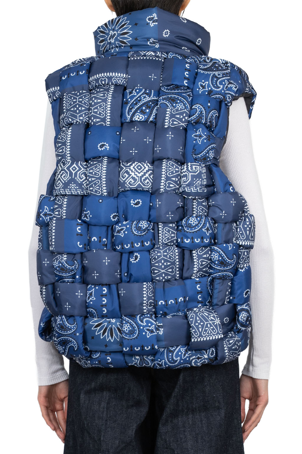 Kapital - Bandanna Nylon KEEL Weaving Vest - Dark Navy