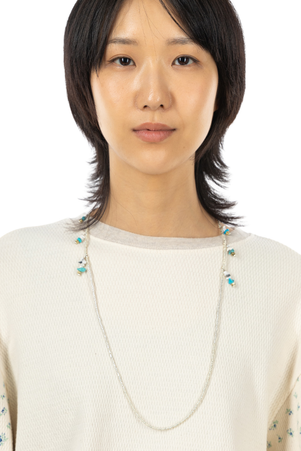 Kapital - Beads BRUNCH Glasses Chain - Silver