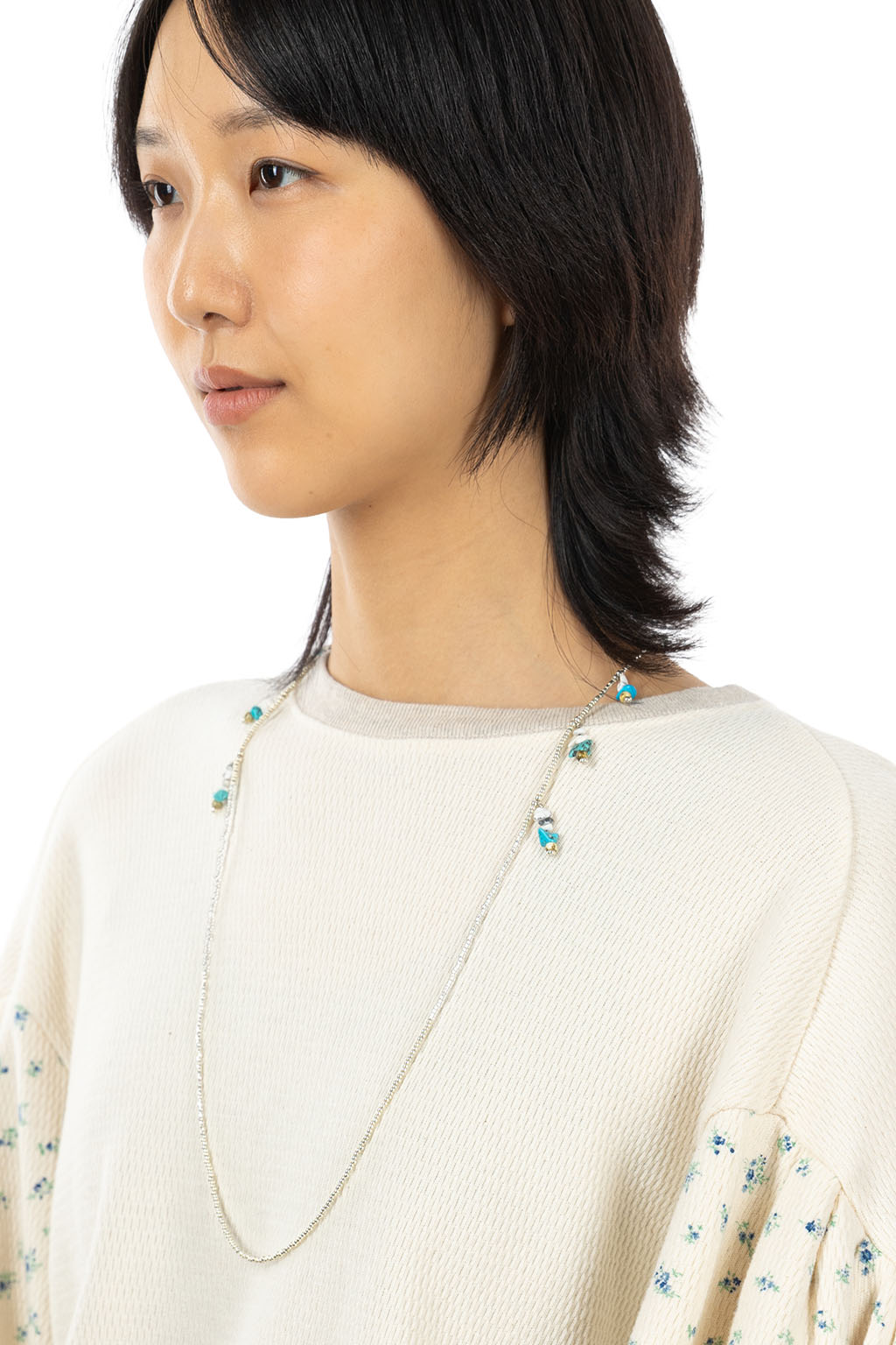 Kapital - Beads BRUNCH Glasses Chain - Silver