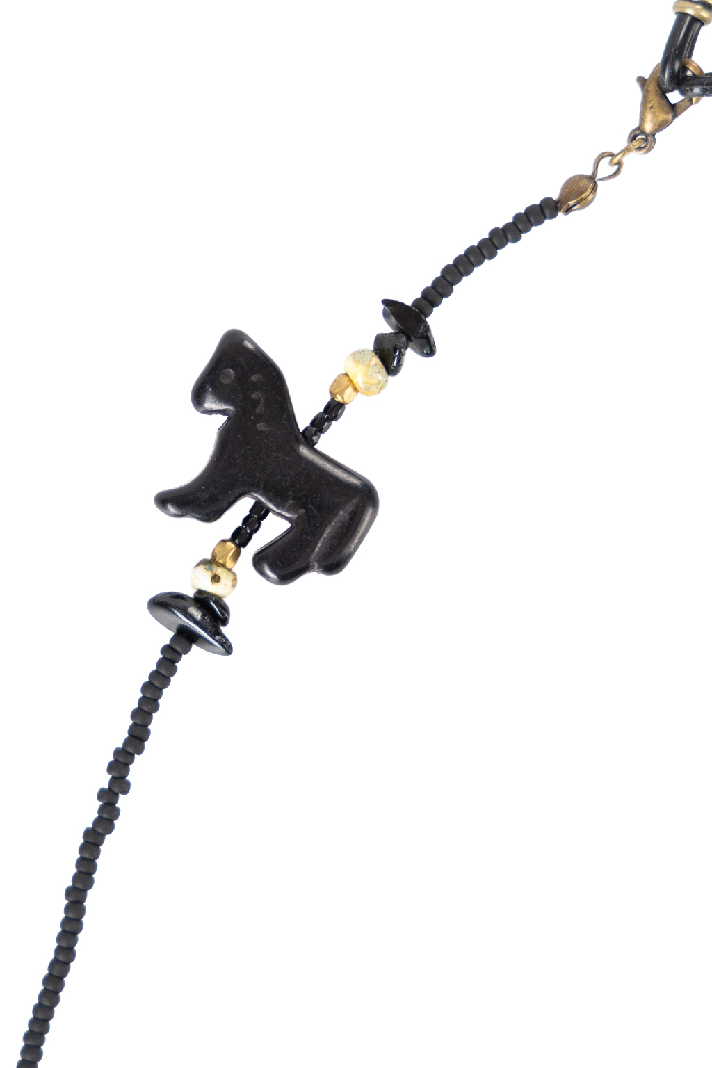 Kapital - Beads Glasses Chain (BLACK HORSE) 