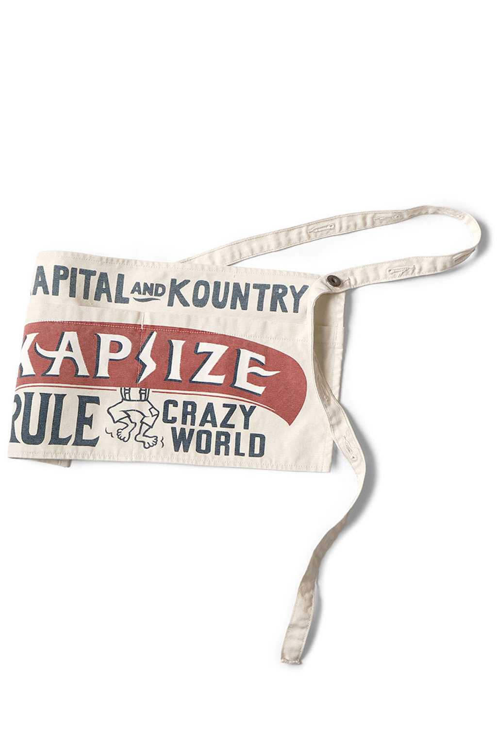 Kapital - Canvas Short AD Apron (KAPSIZE RULE) - Red