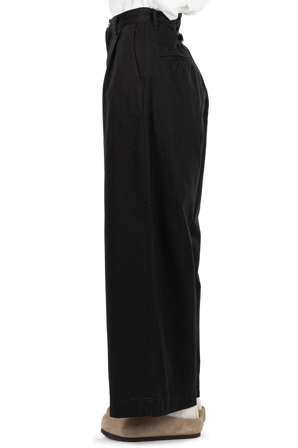 Kapital - Chino High Waisted NIME Pants-Black