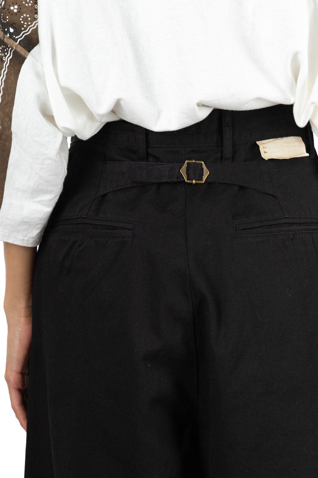 Kapital - Chino High Waisted NIME Pants-Black